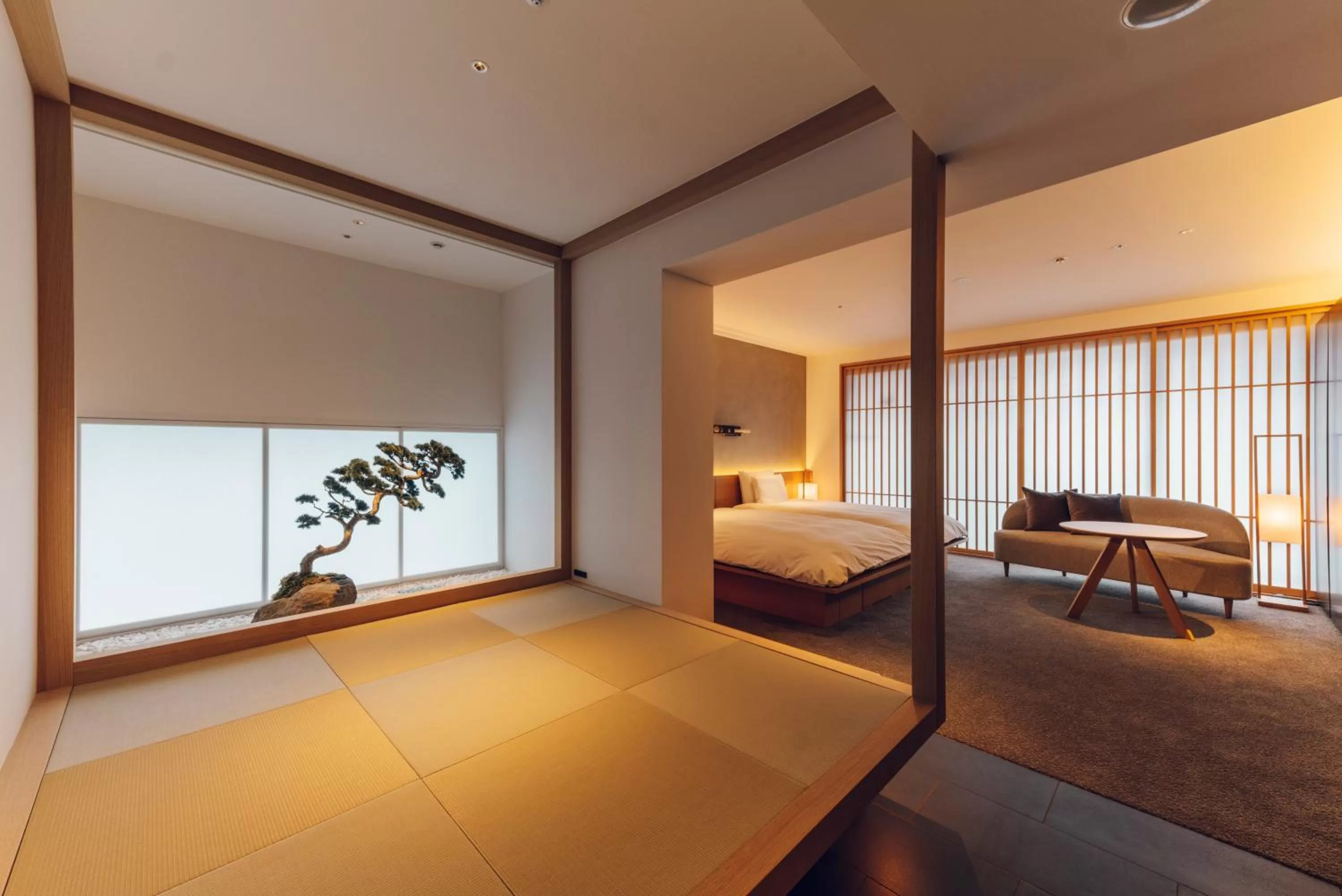 Living room, Bed in nol kyoto sanjo