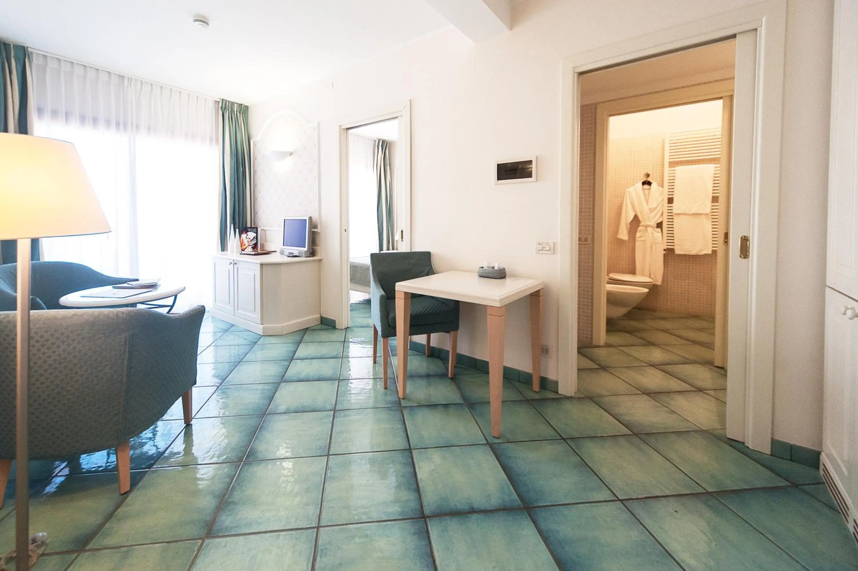 Seating area in Hotel Santa Gilla