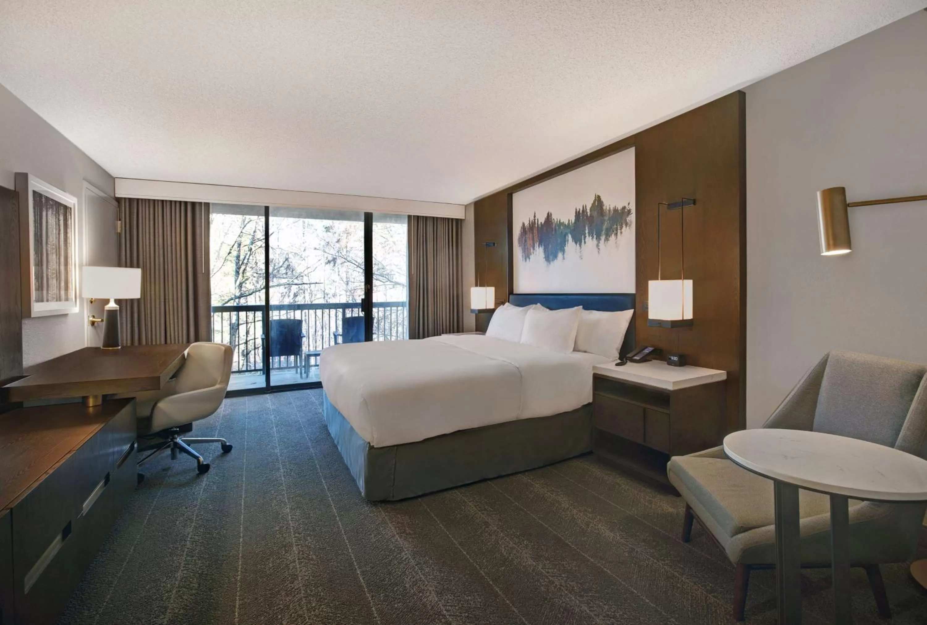 King Room with One King Bed with Bathtub - Accessible in Hilton Peachtree City Atlanta Hotel & Conference Center