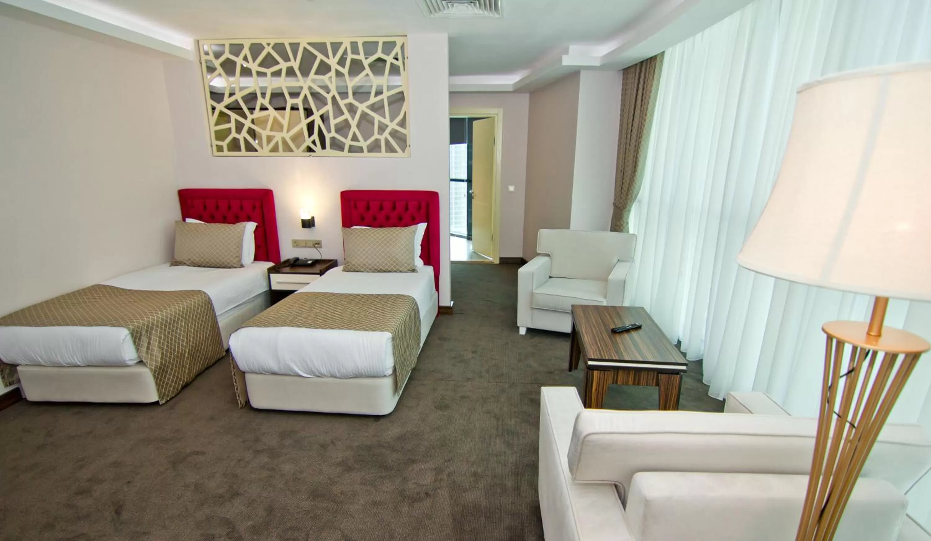 Bed in Sky Tower King Hotel