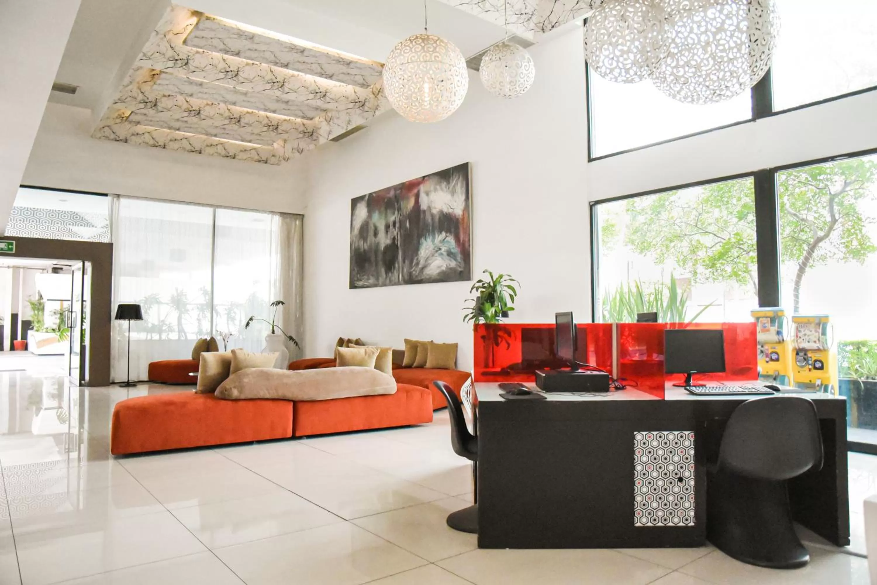 Lobby or reception in Hotel Expo Plaza Business and Family Guadalajara