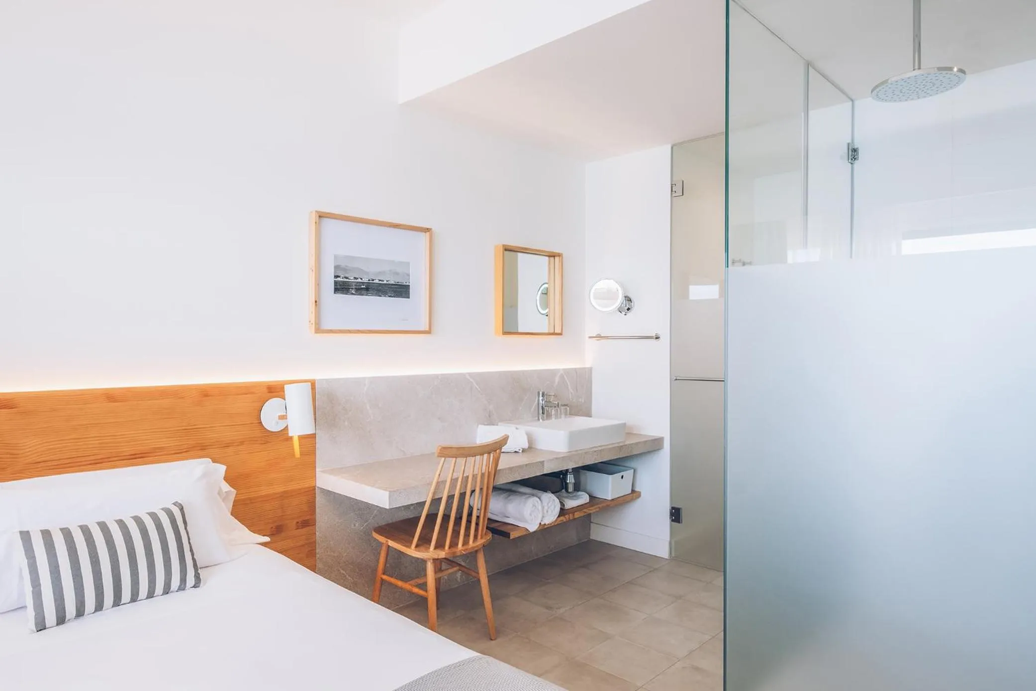 Bathroom, Bed in AYA Seahotel - Adults Only