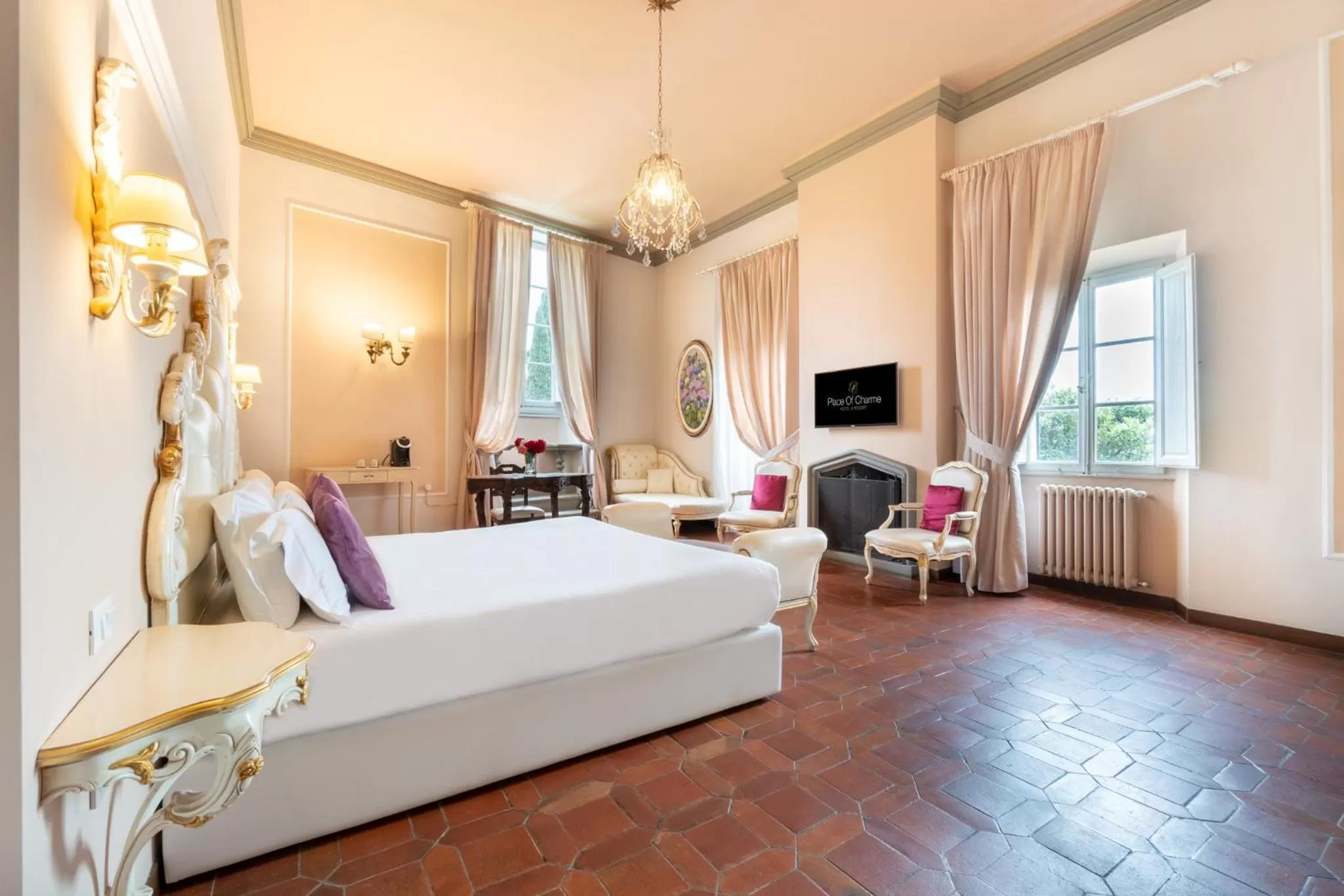 Bedroom, Bed in Art Hotel Villa Agape - Place of Charme