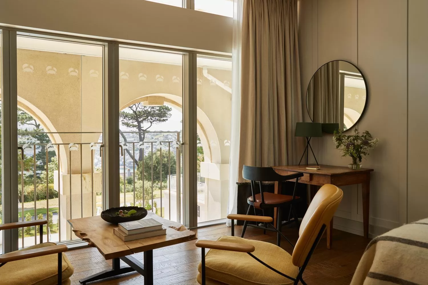 Bedroom in Fowey Hall Hotel