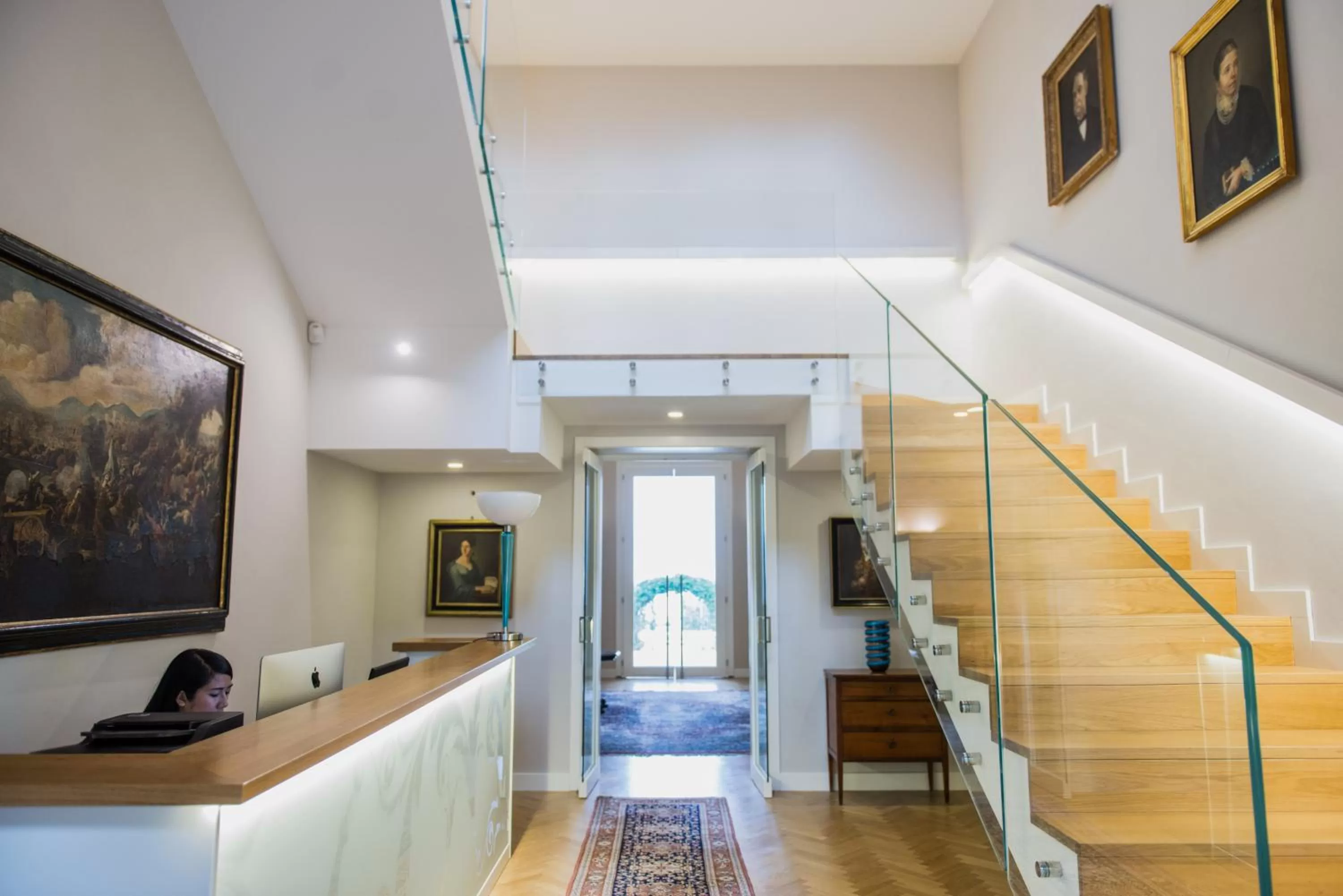 Lobby or reception in Villa Pulejo