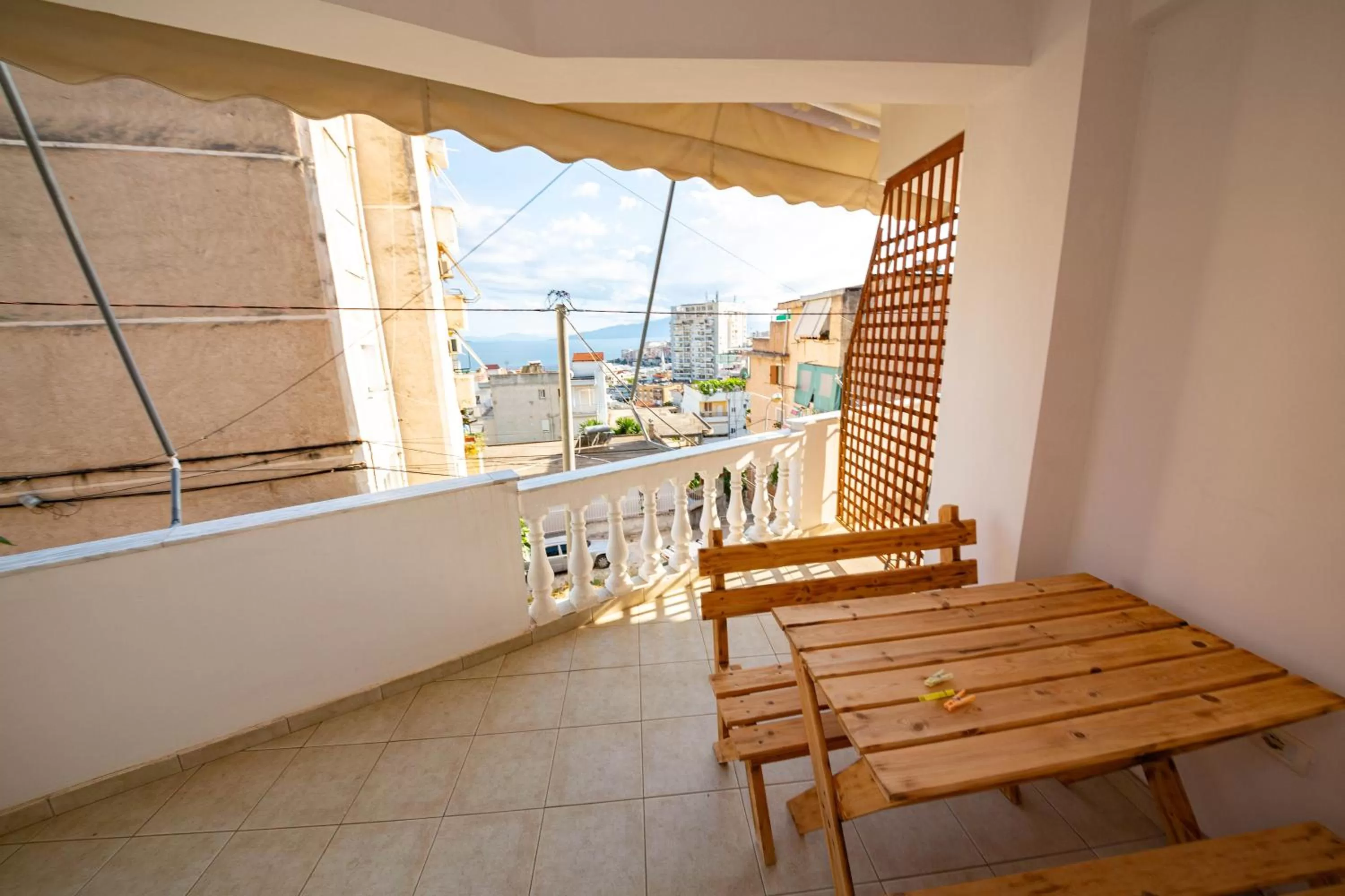 Balcony/Terrace in Ideal ApartHotel Saranda