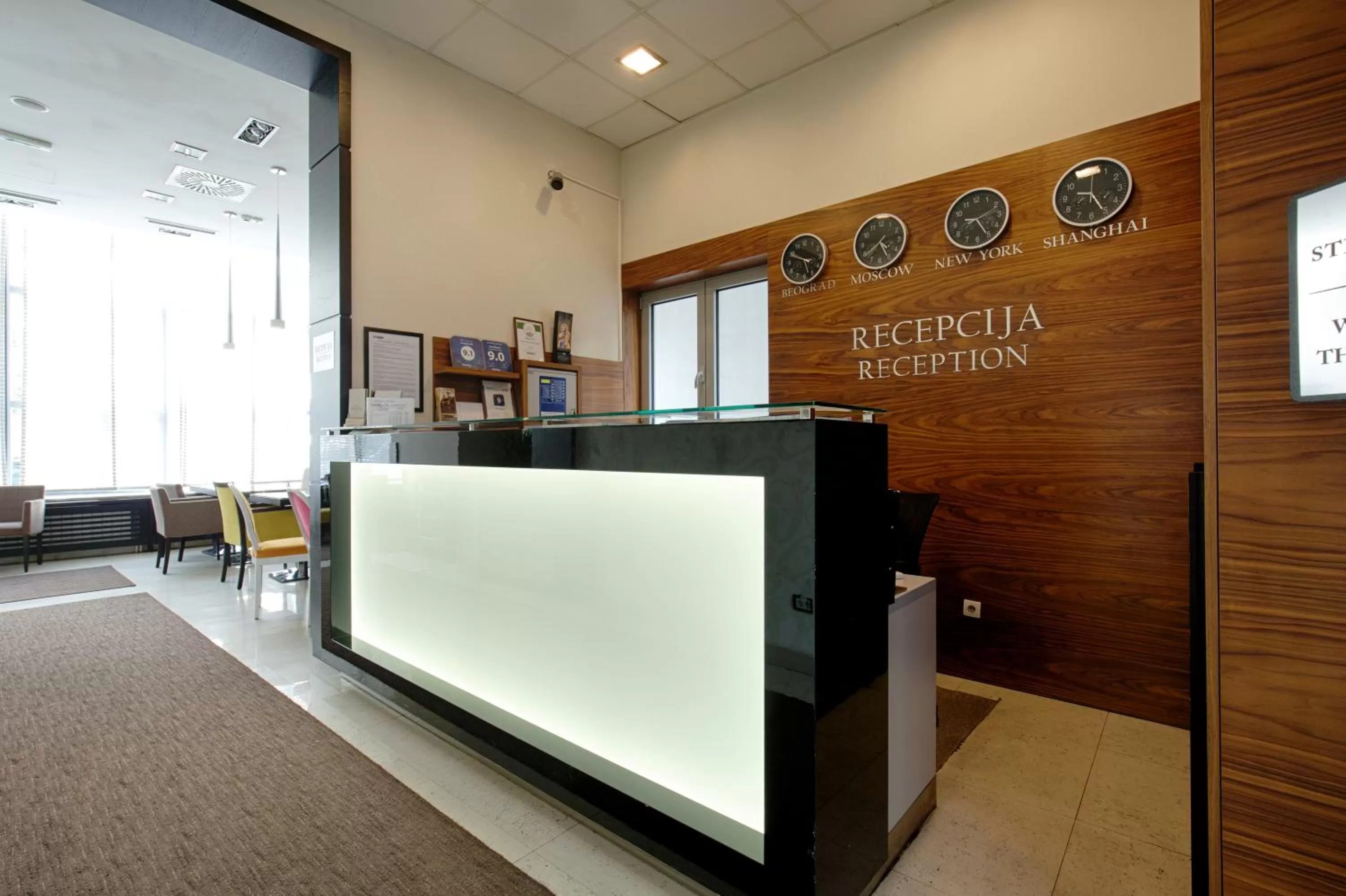 Lobby or reception in Garni Hotel Nevski