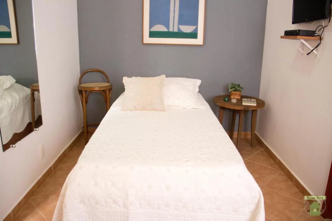 Bed in Pousada Nossa Terra