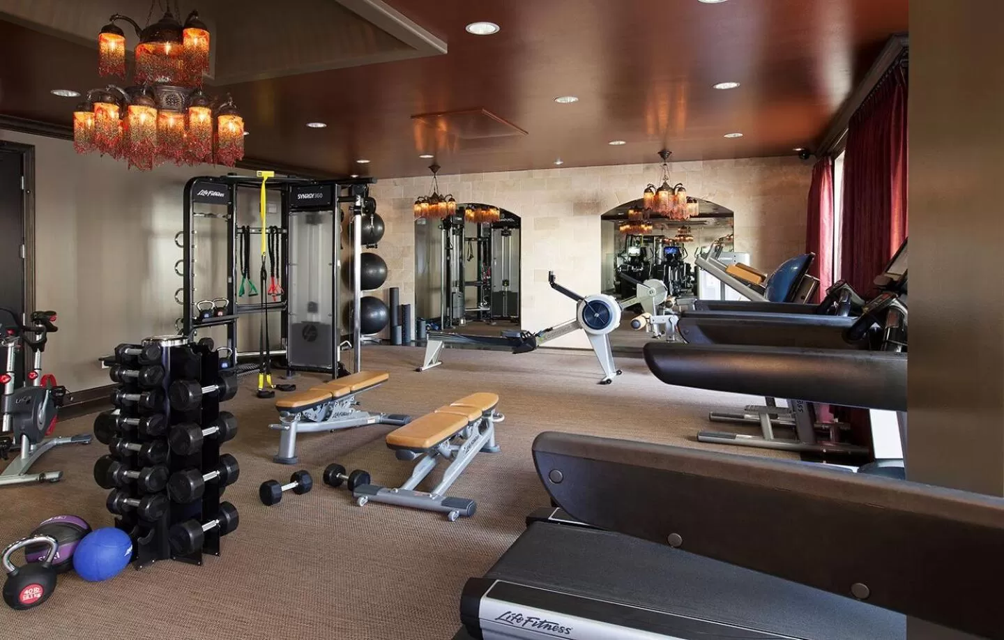 Fitness centre/facilities in Hotel ZaZa Dallas