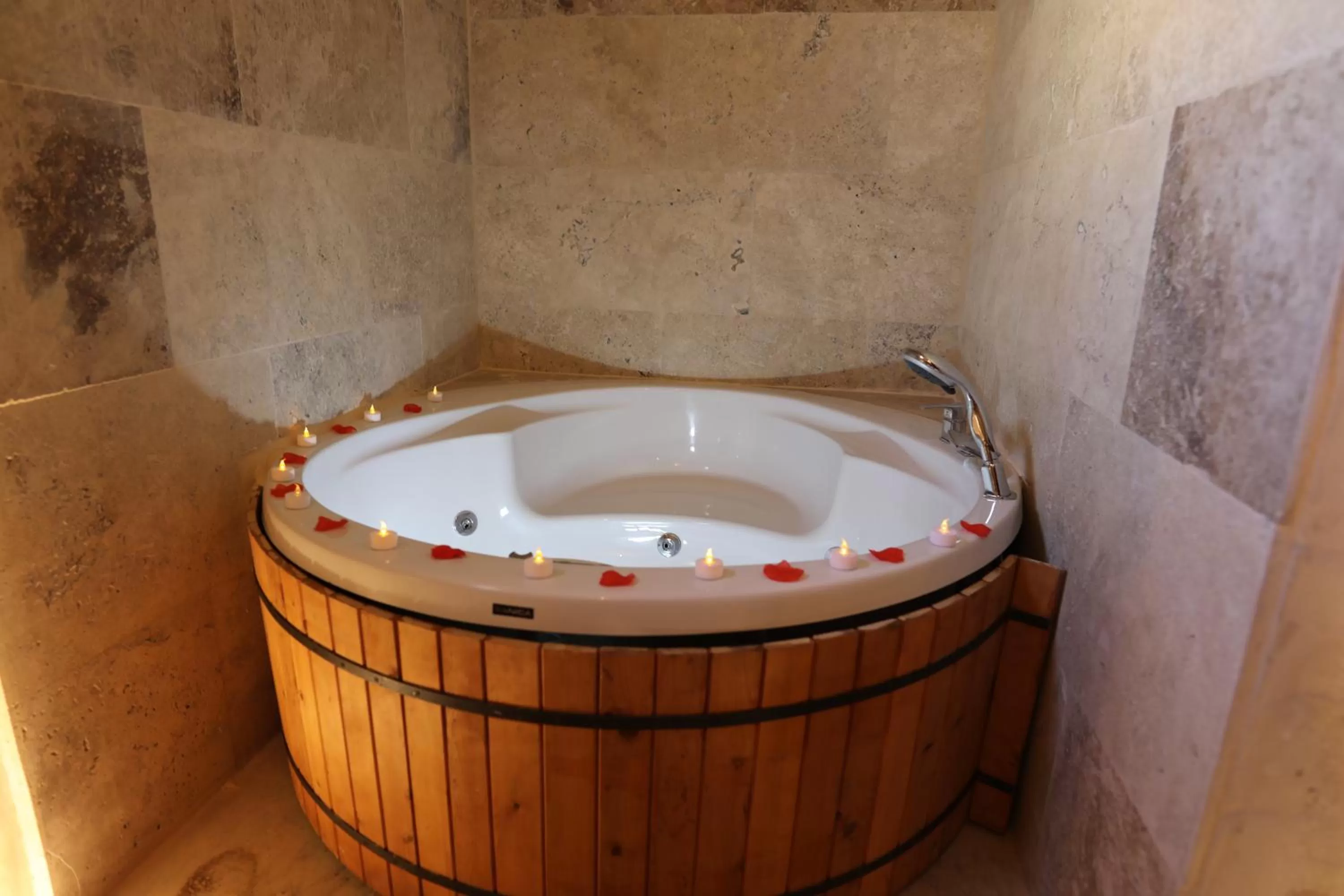 Hot Tub in Atax Cave House