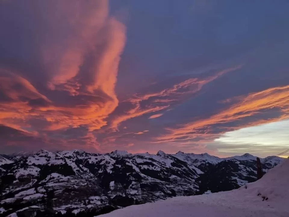 Hocheckhuette On Top of the Kitzbuehel Hahnenkamm Mountain