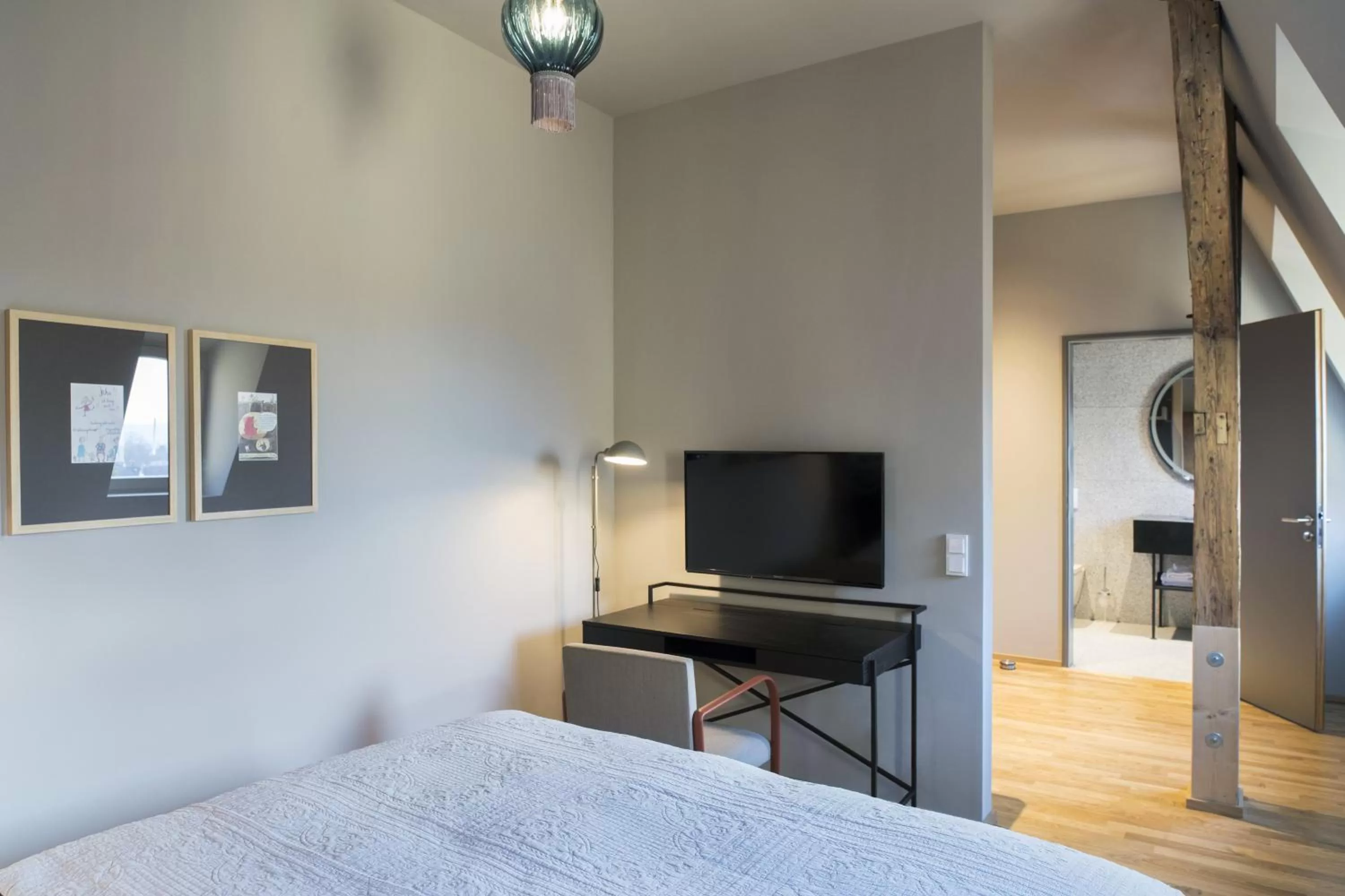 Bedroom, Bed in Hotel Sonne