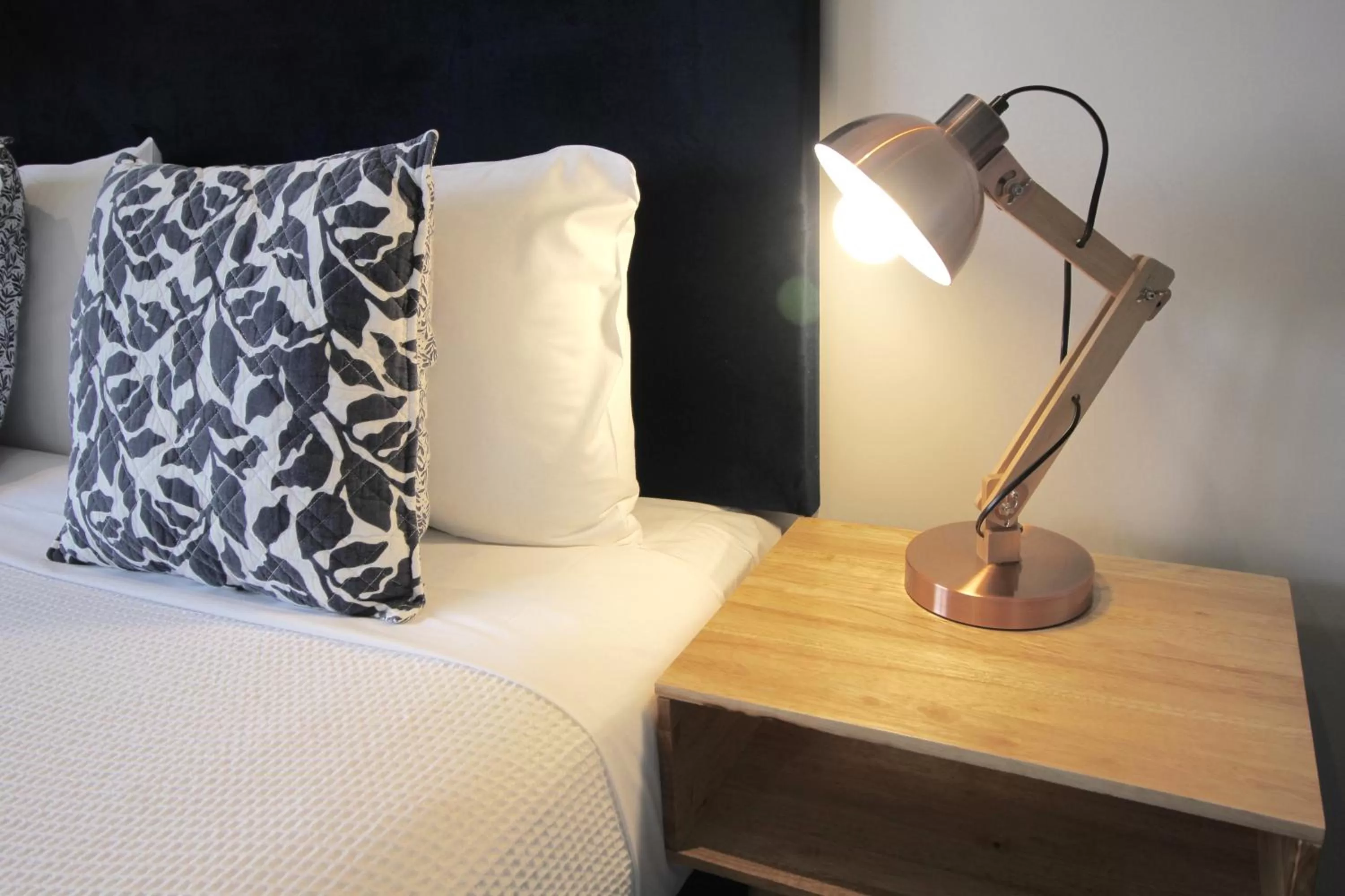 Decorative detail, Bed in Alpine Lake Motel