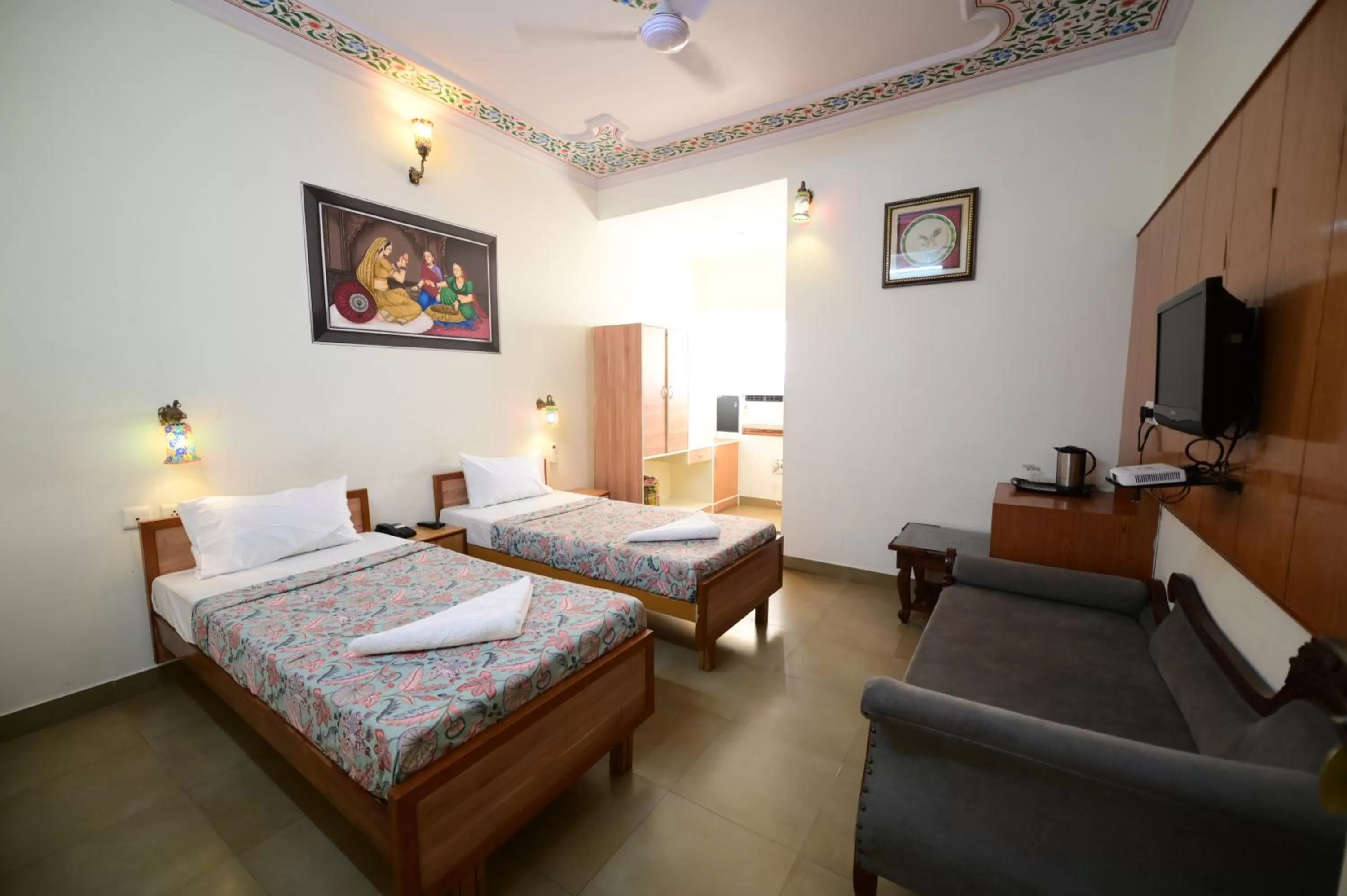 Living room, Bed in Chitra Katha - A Story Per Stay