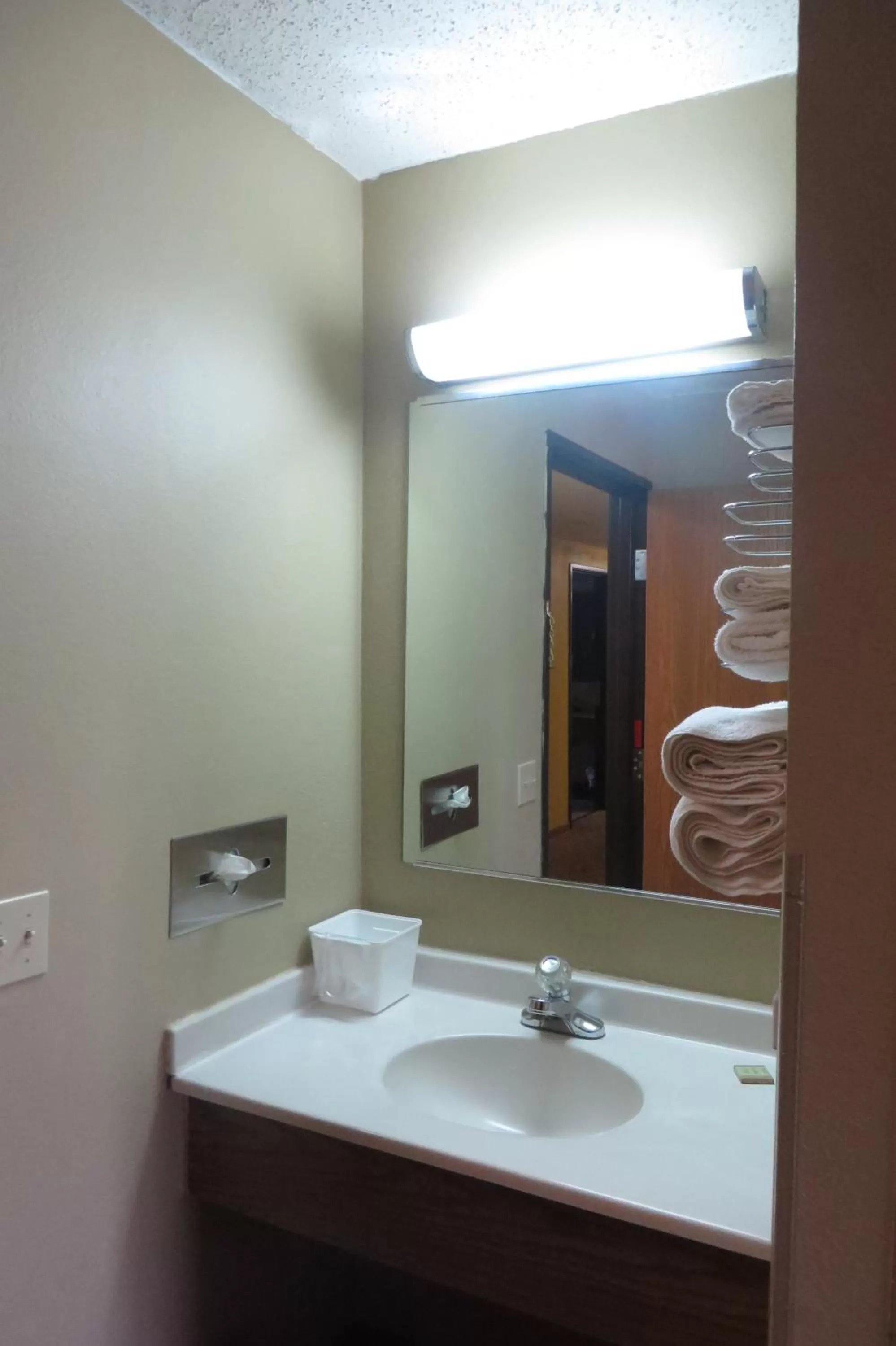 Bathroom in Super 8 by Wyndham Macomb