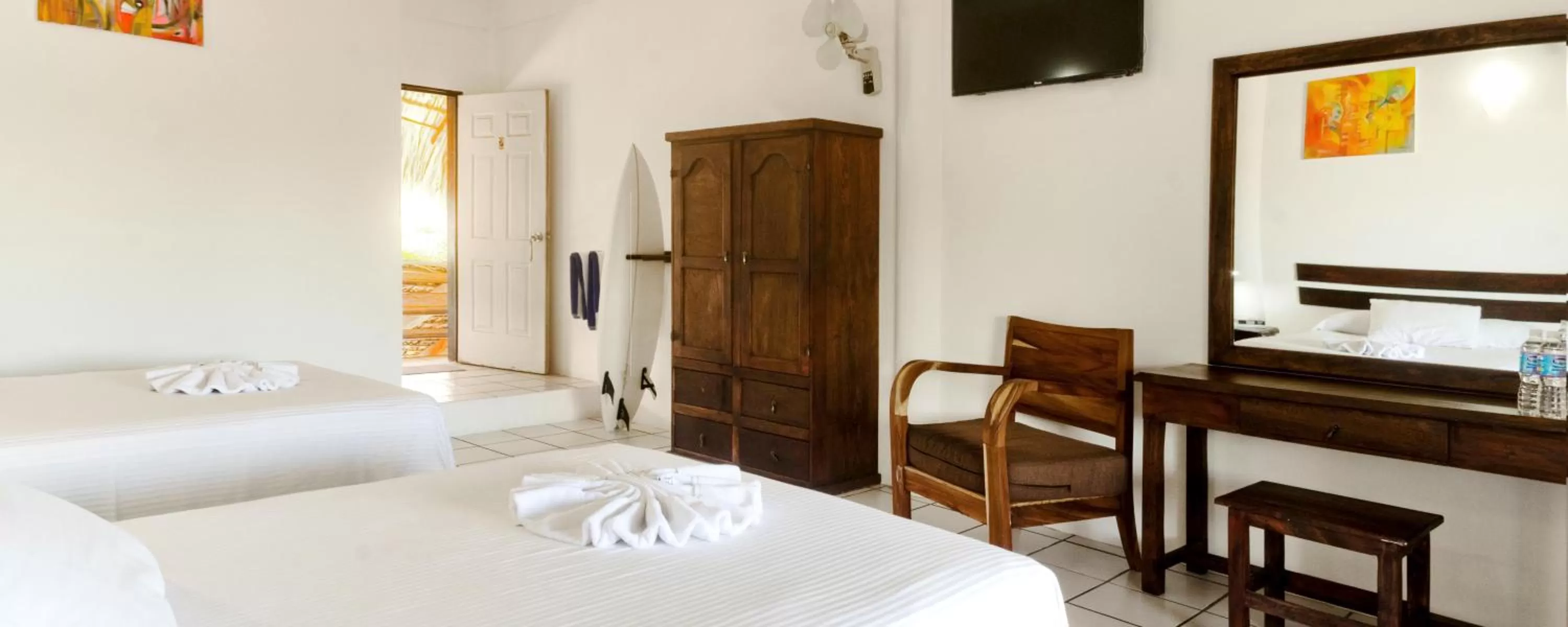 Photo of the whole room, Bed in Bungalows Zicatela