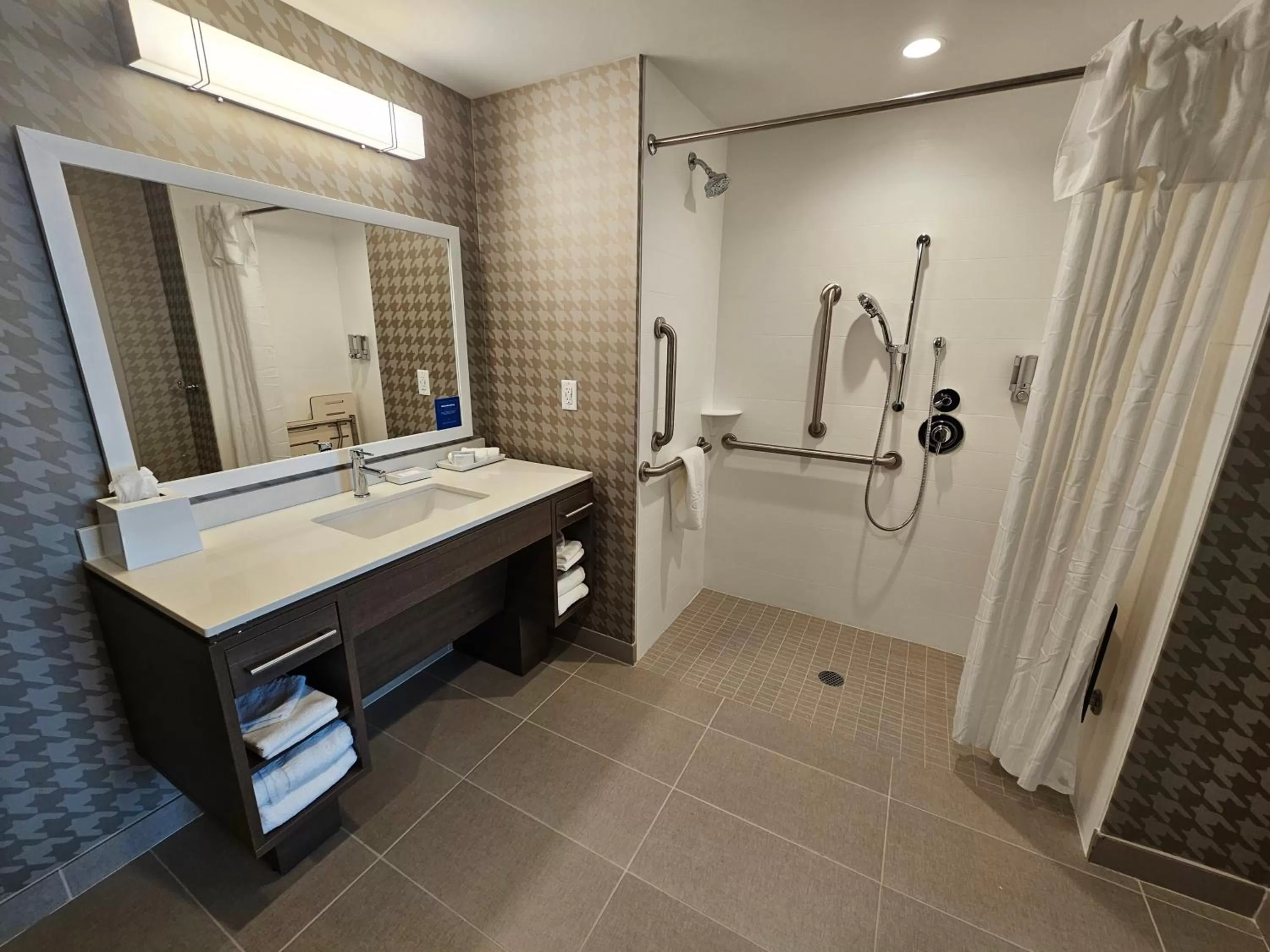 Shower in Home2 Suites By Hilton Allentown Bethlehem Airport