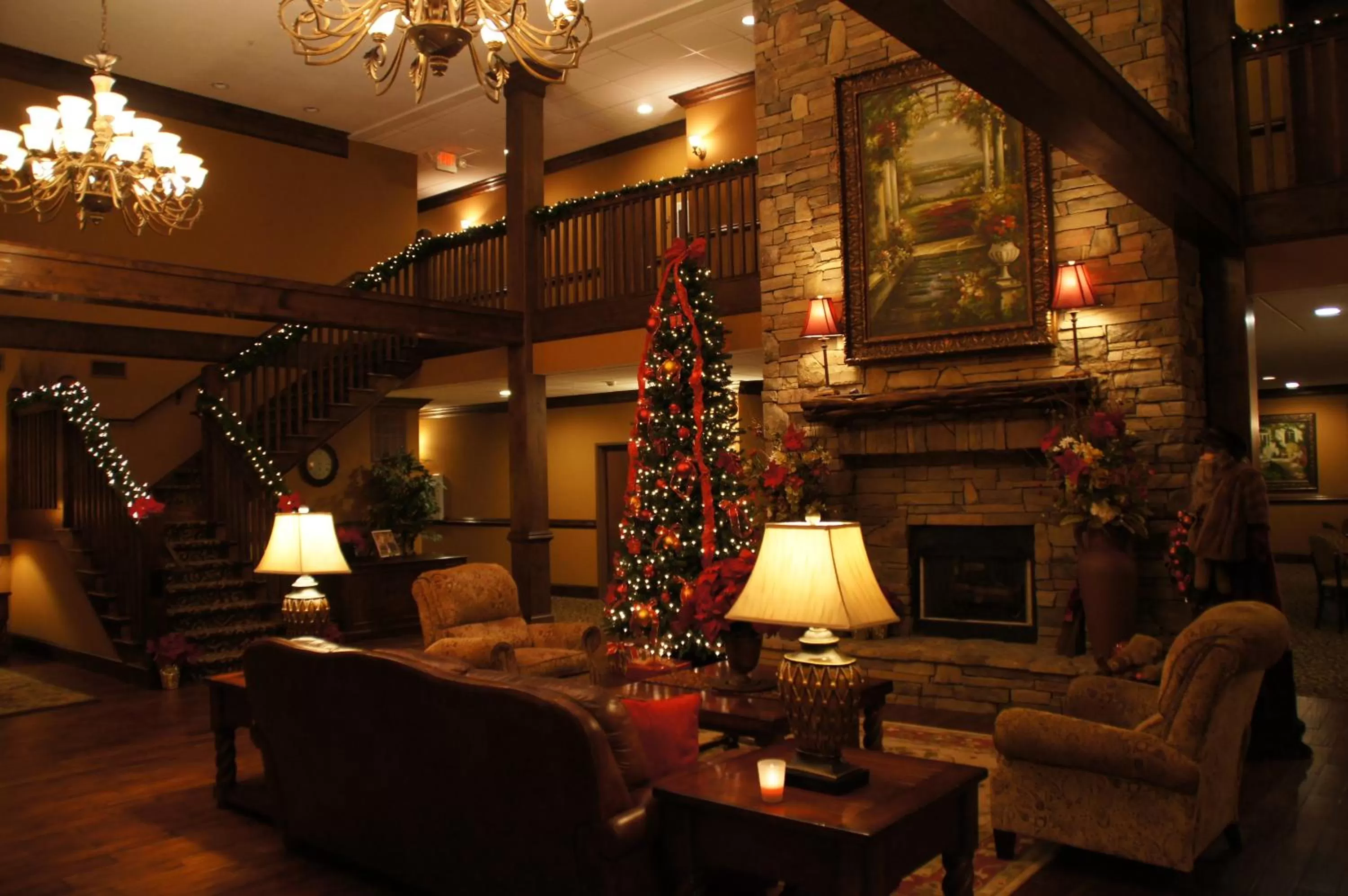 Lobby or reception in The Lodge at Flat Rock