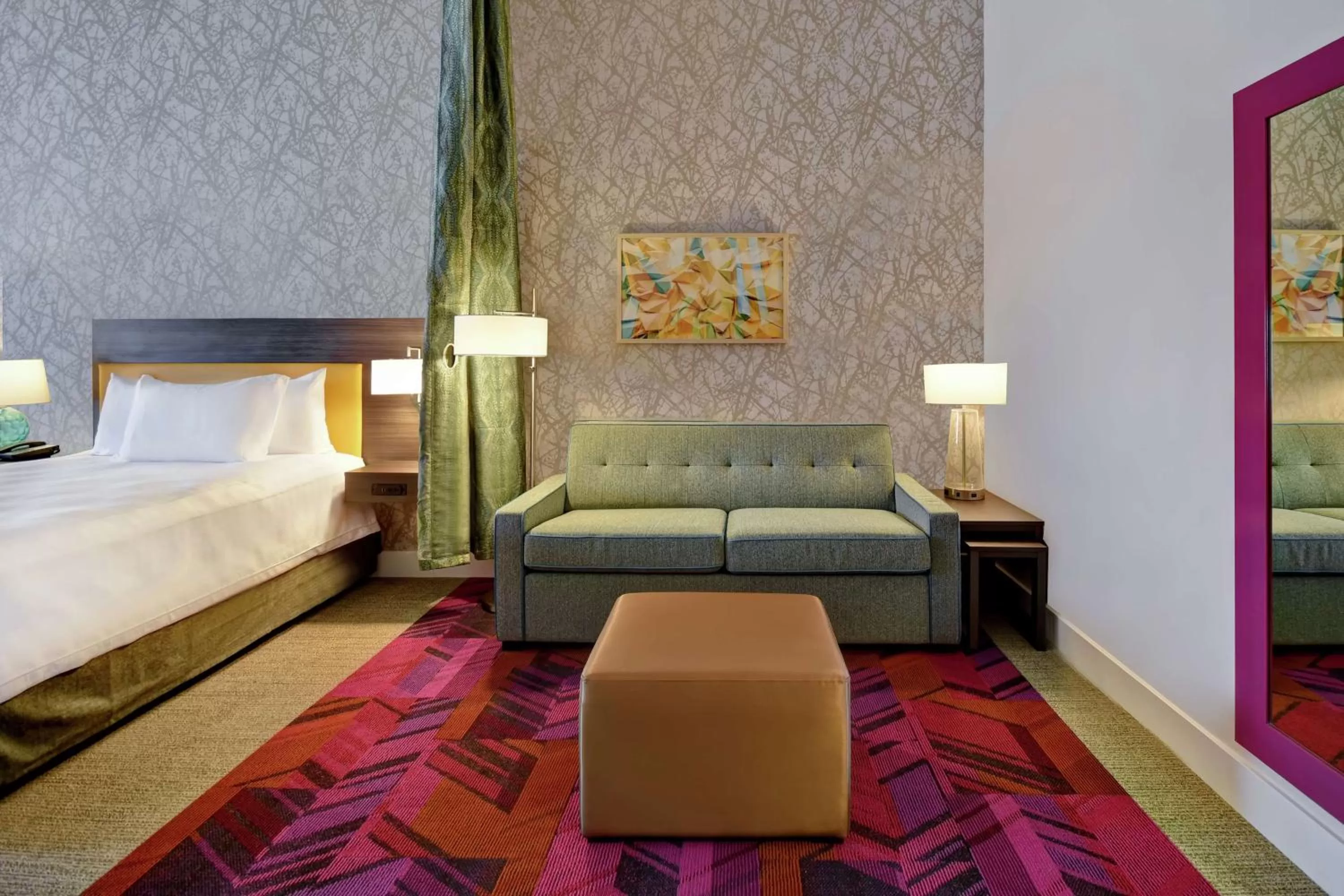 Queen Studio with Roll In Shower - Mobility Accessible/ Non-Smoking in Home2 Suites by Hilton Wichita Northeast