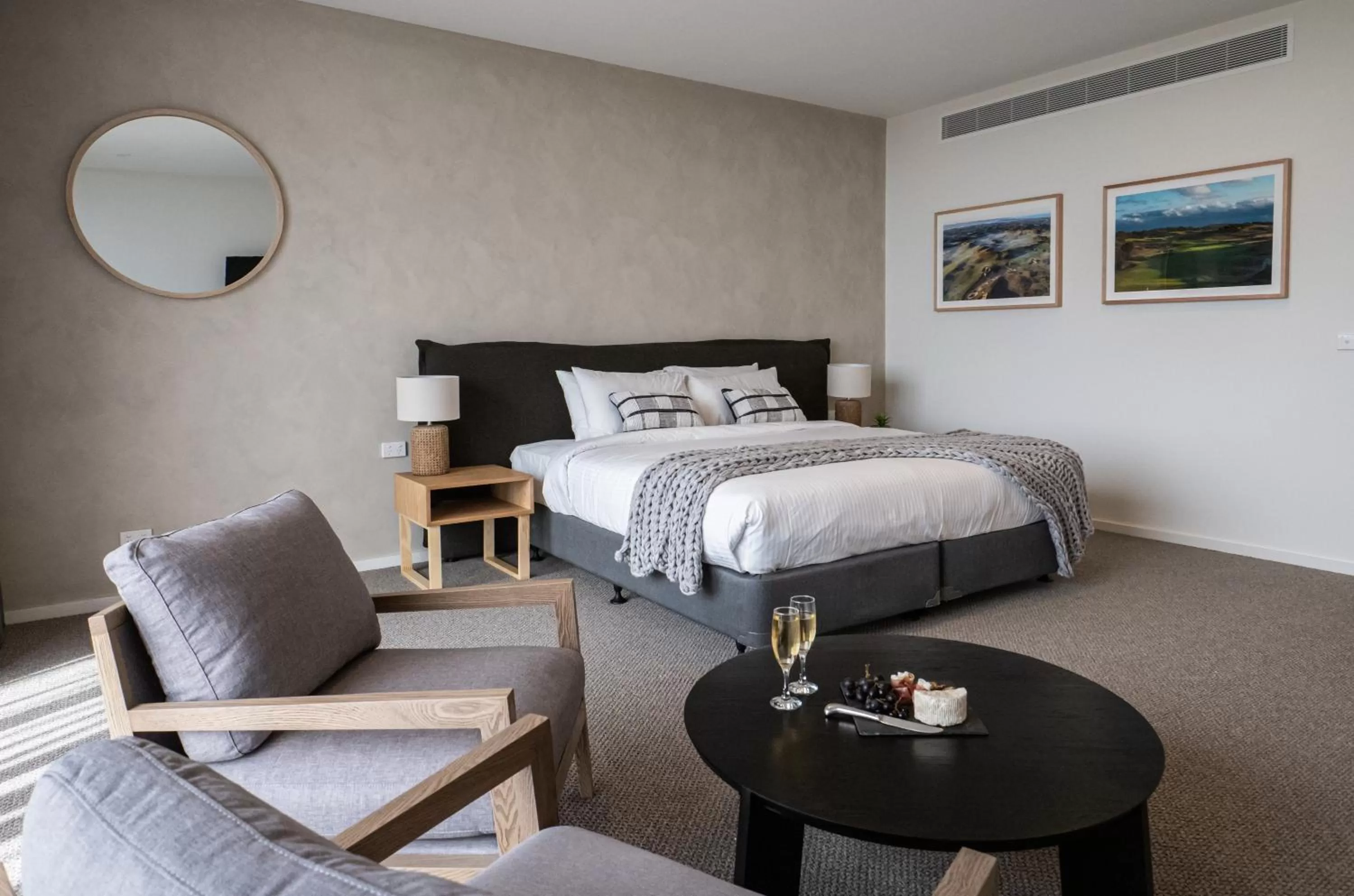 Bed in Links Lodge at The Dunes