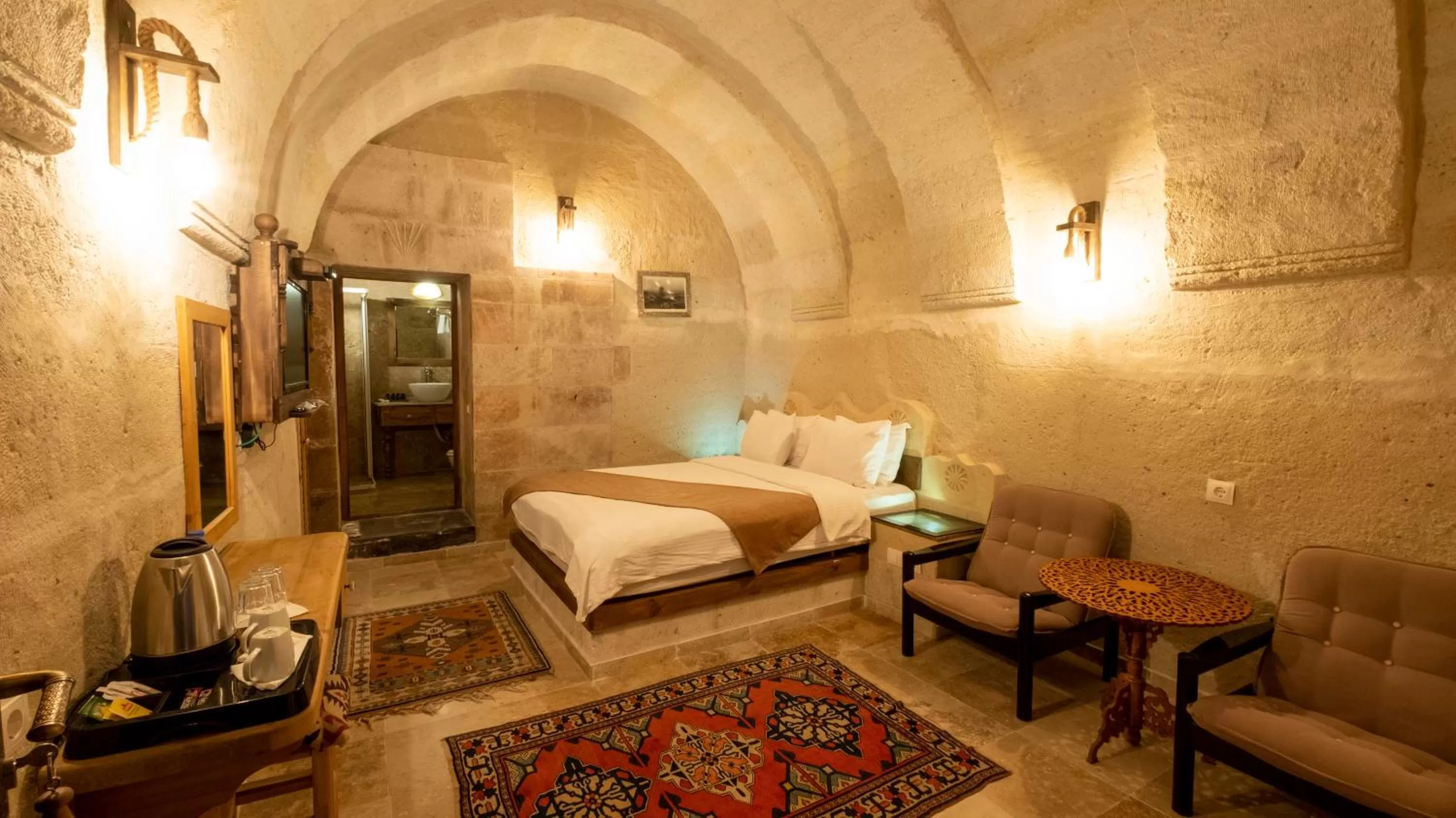 Photo of the whole room, Bed in In Stone House