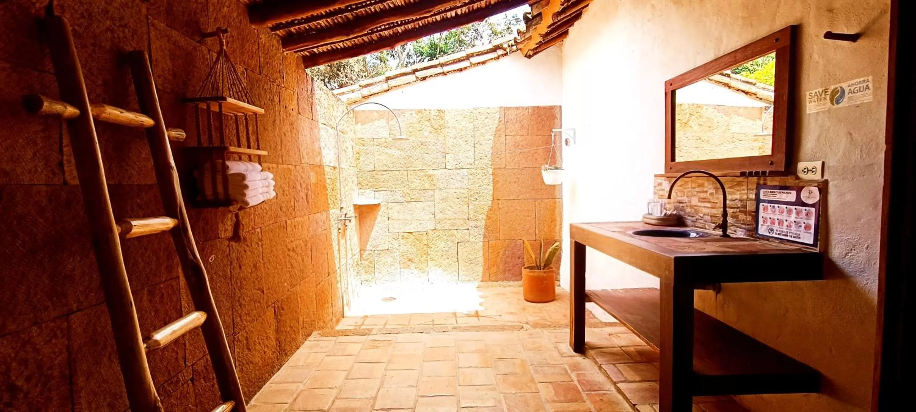 Bathroom in Hotel Finca Buenos Aires Barichara