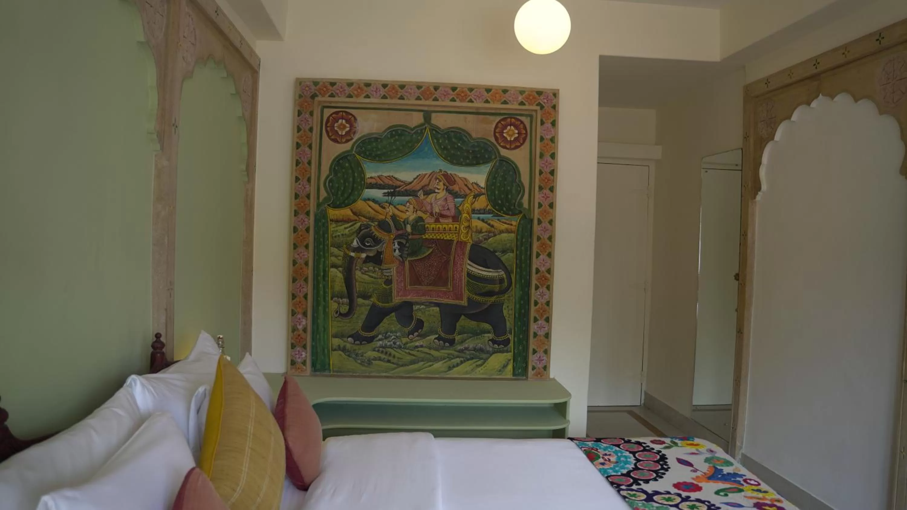 Bed in The Stepwell Hotel