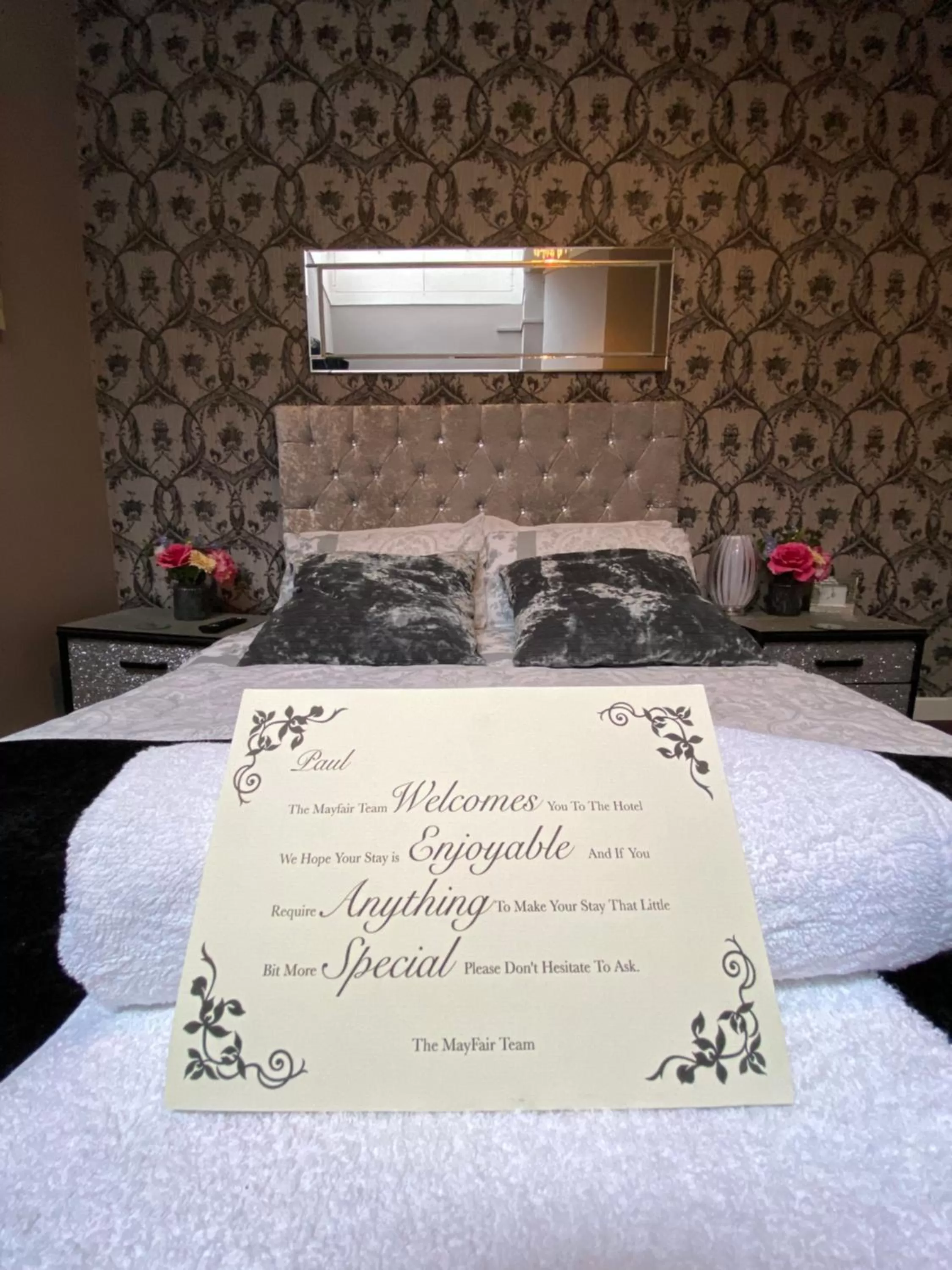 Bed in Mayfair Hotel