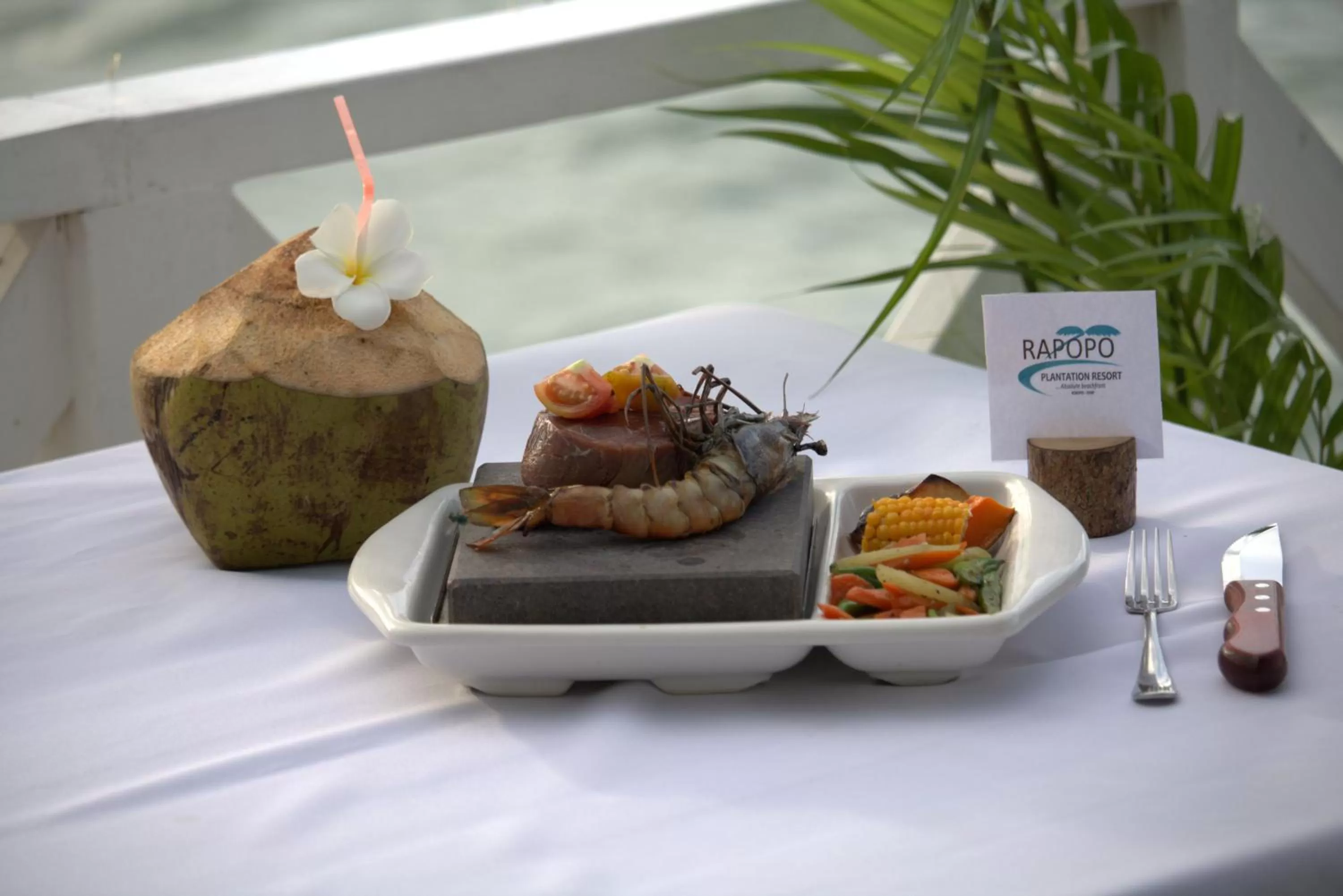 Food and drinks in Rapopo Plantation Resort