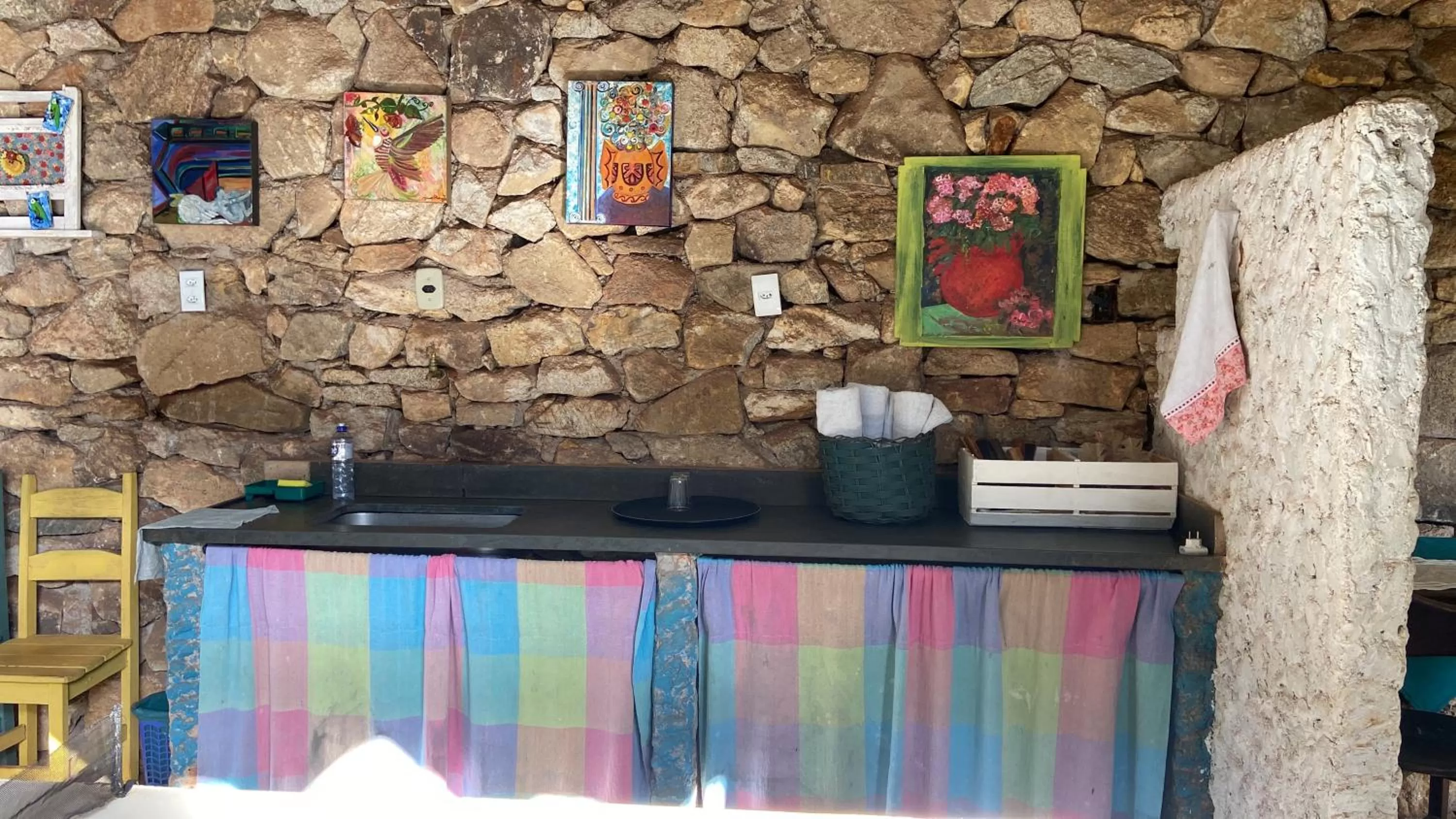 kitchen in Pousada das Brumas