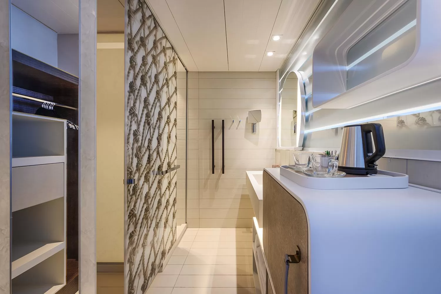 Bathroom in Port Tower by Isrotel Design