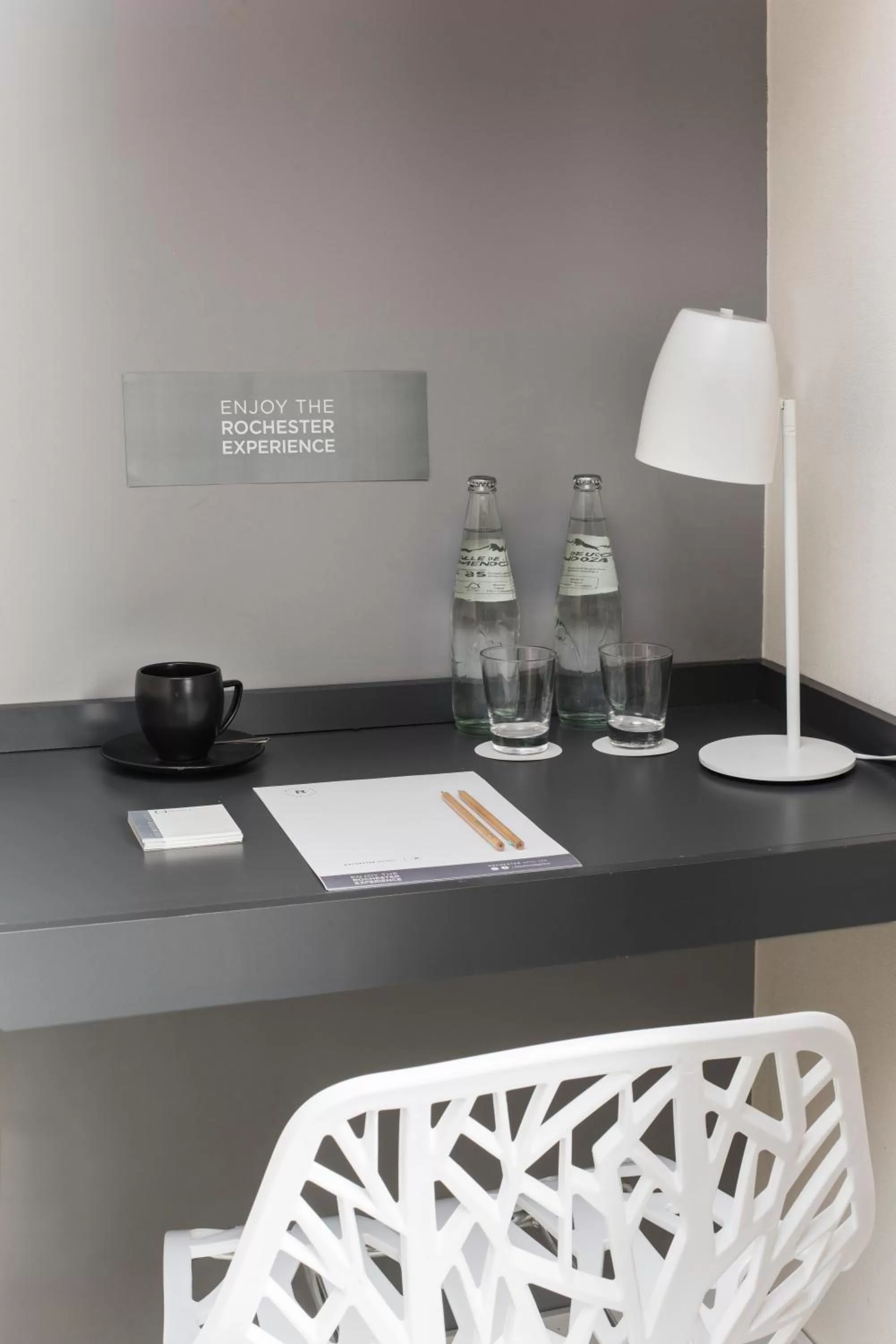 Seating area in Rochester Hotel M