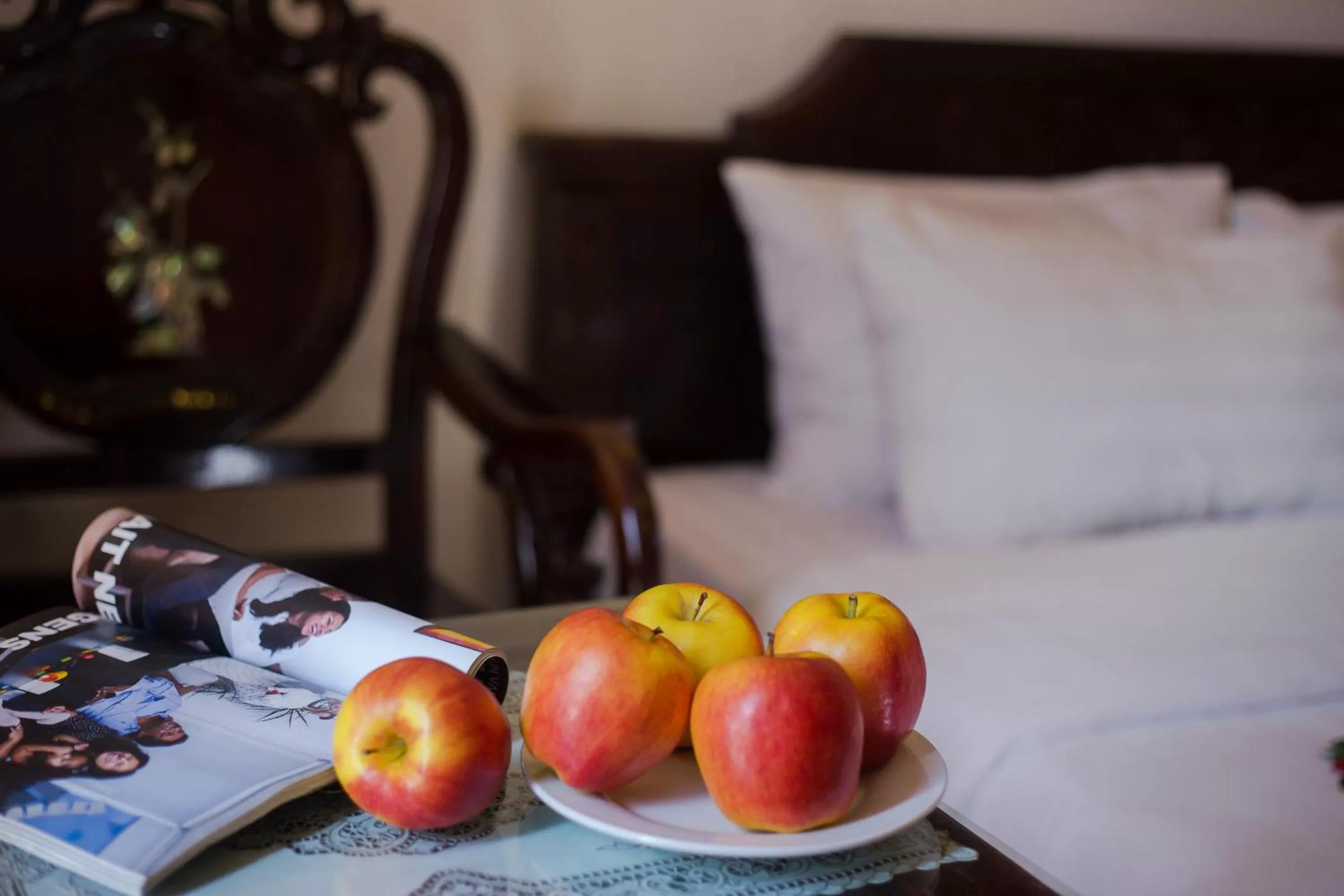 Food close-up, Bed in Hanoi Endless Hotel