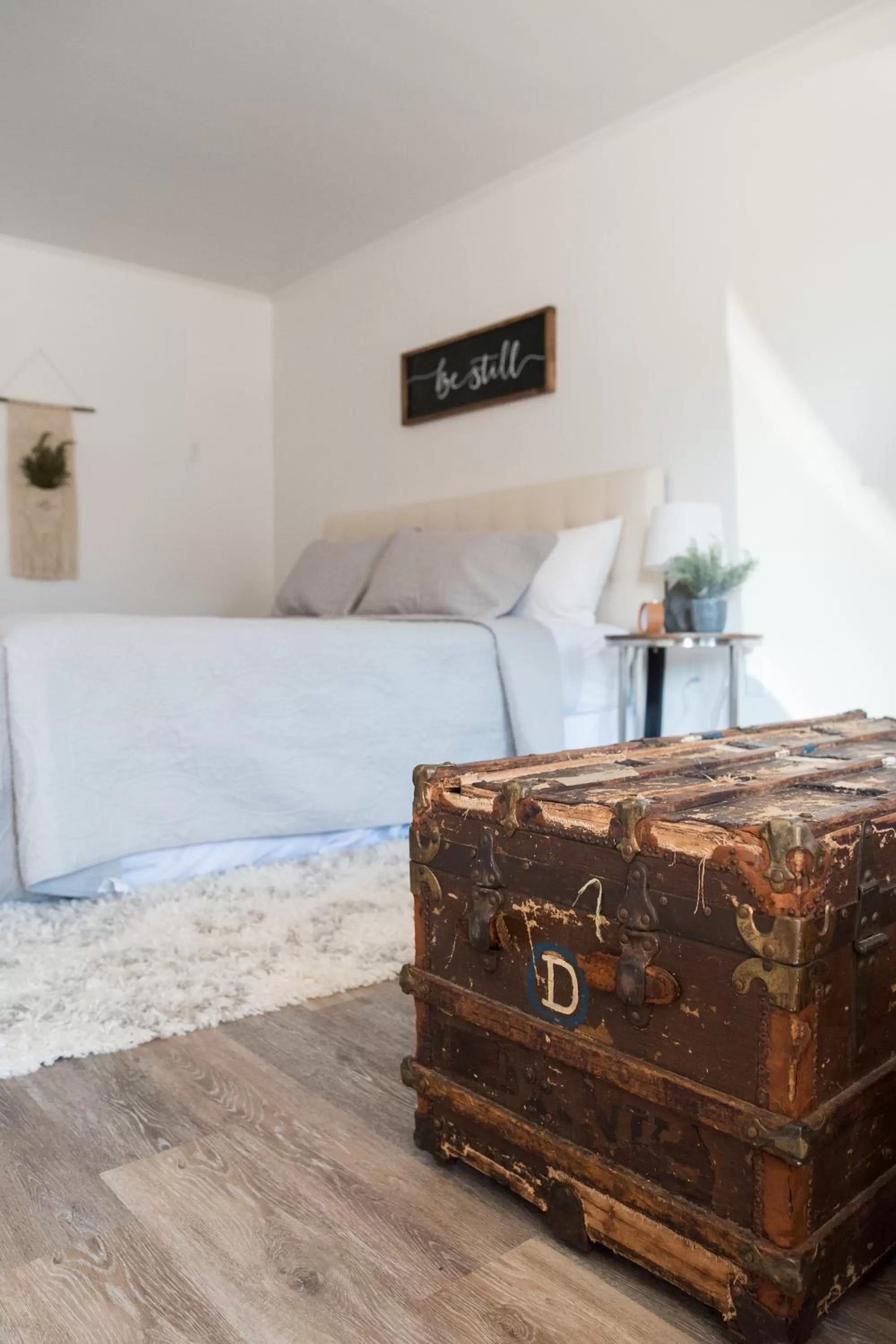 Bed in The Carriage House at Strasburg