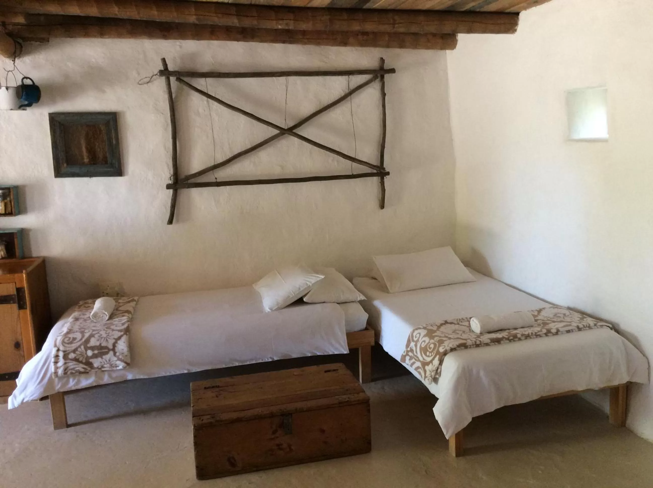 Bed in Brakdakkie Guest Cottages