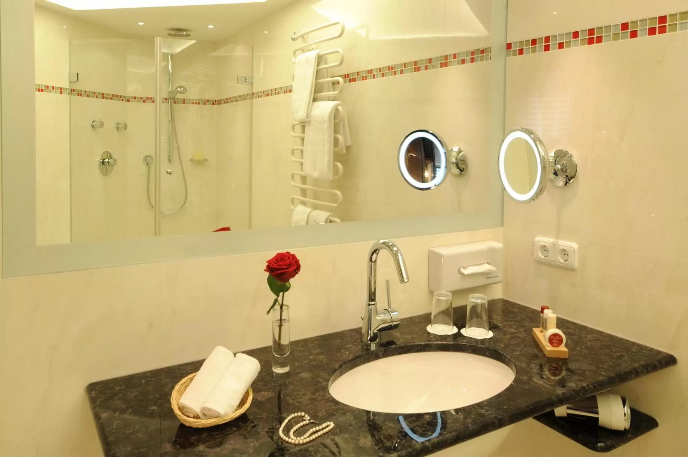 Bathroom in Hotel Torbräu