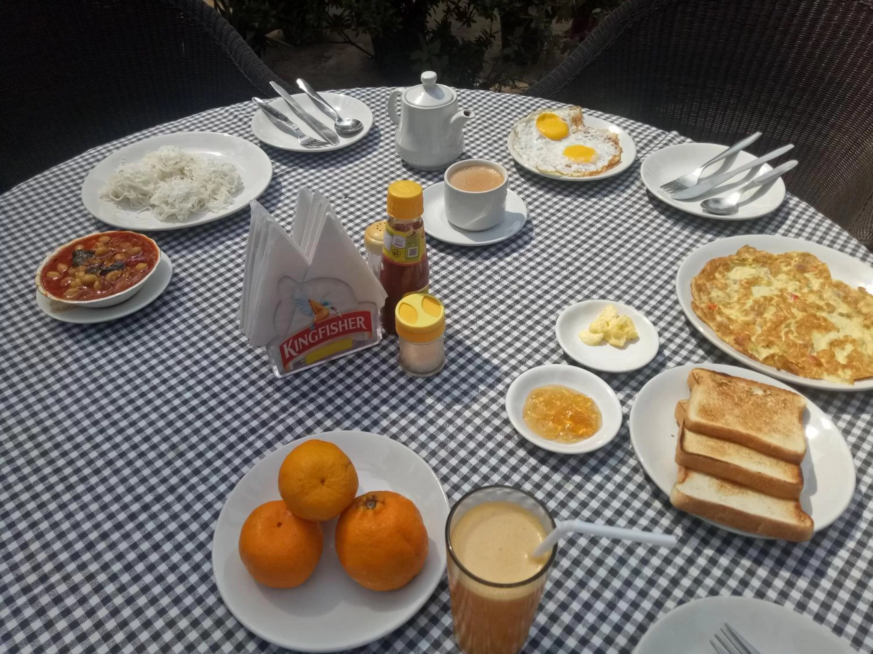 Breakfast in Wilson Ayurvedic Beach Resorts