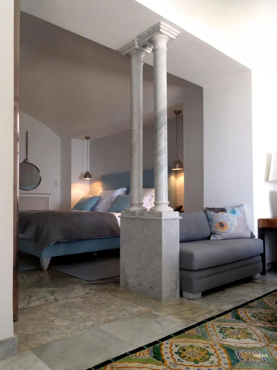 Bedroom, Bed in La Villa Bleue-Sidi Bou Said