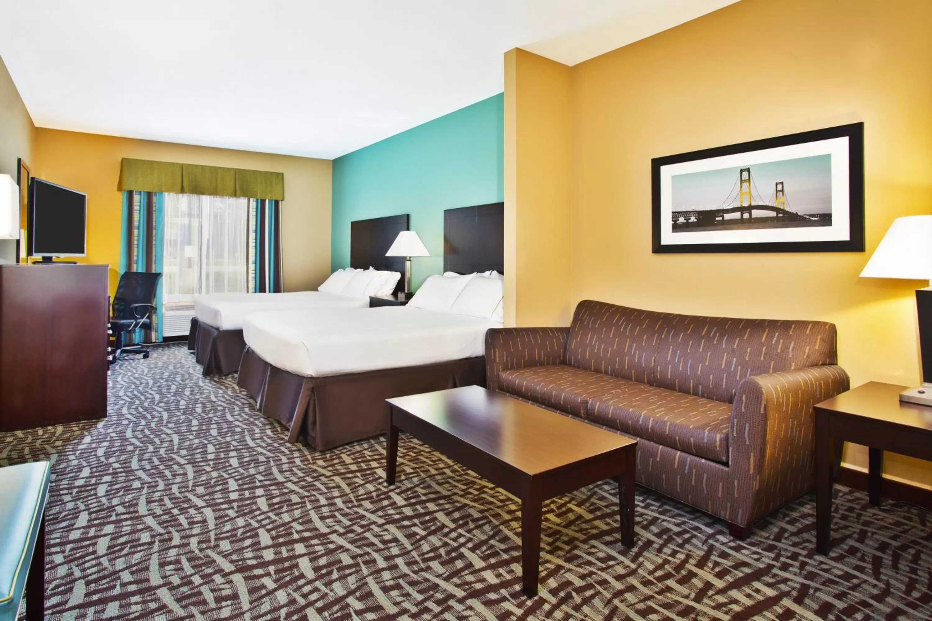 Room with Two Double Beds and Sofa Bed - Non-Smoking in Holiday Inn Express Hastings, an IHG Hotel