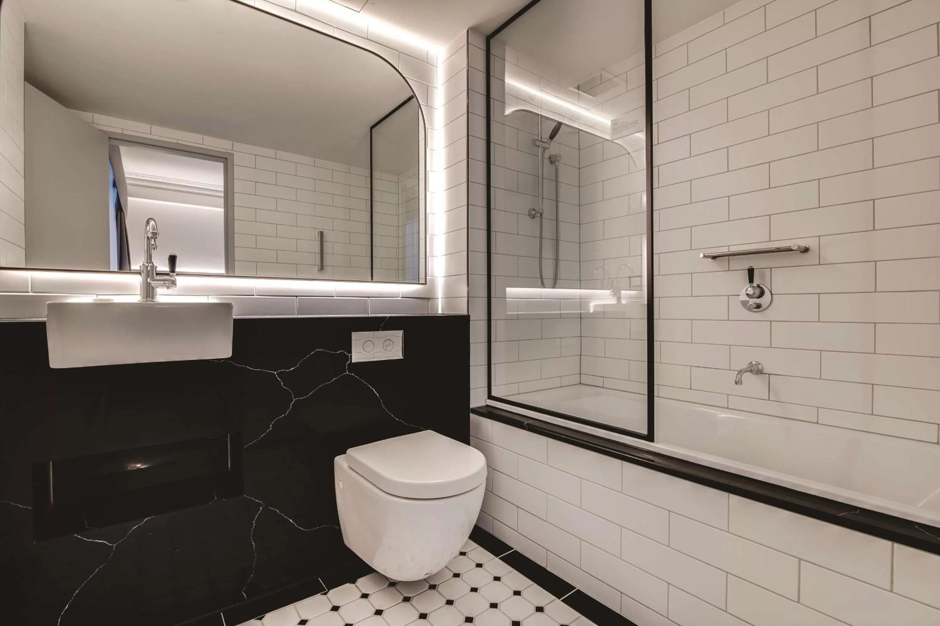 Bathroom in The Savoy Hotel on Little Collins Melbourne