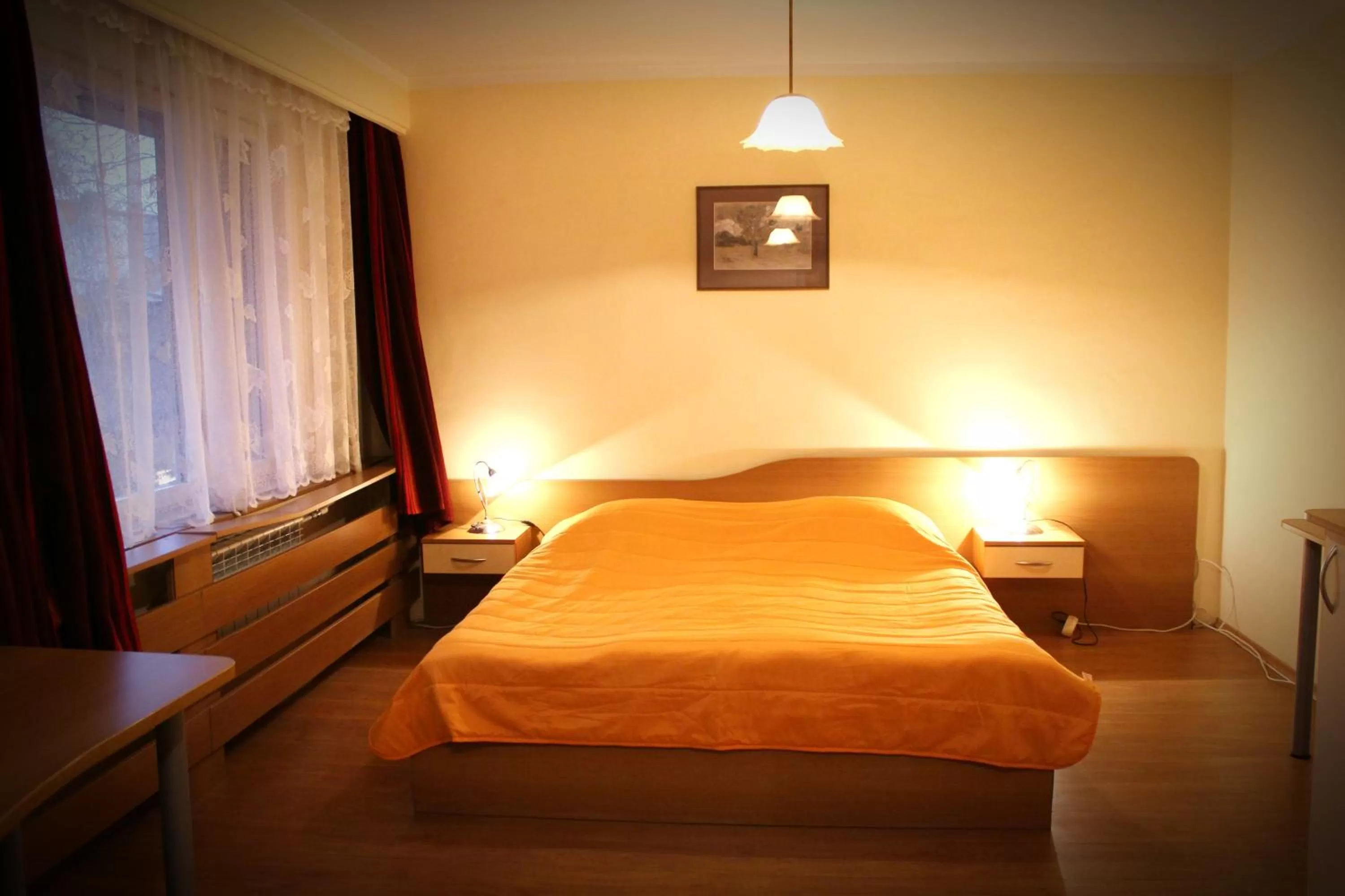 Bed in Hotel of Bulgarian Academy of Sciences