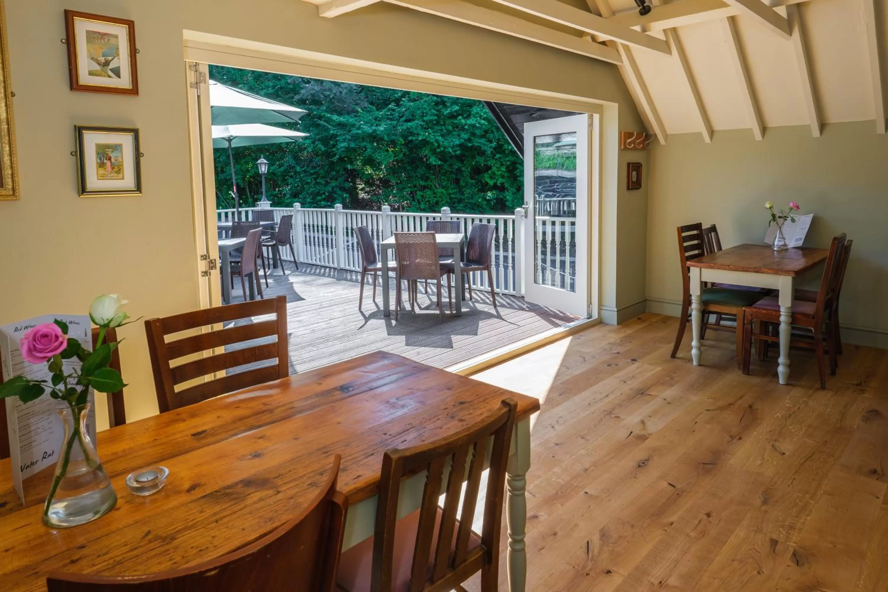Dining area in The Water Rat Ironbridge