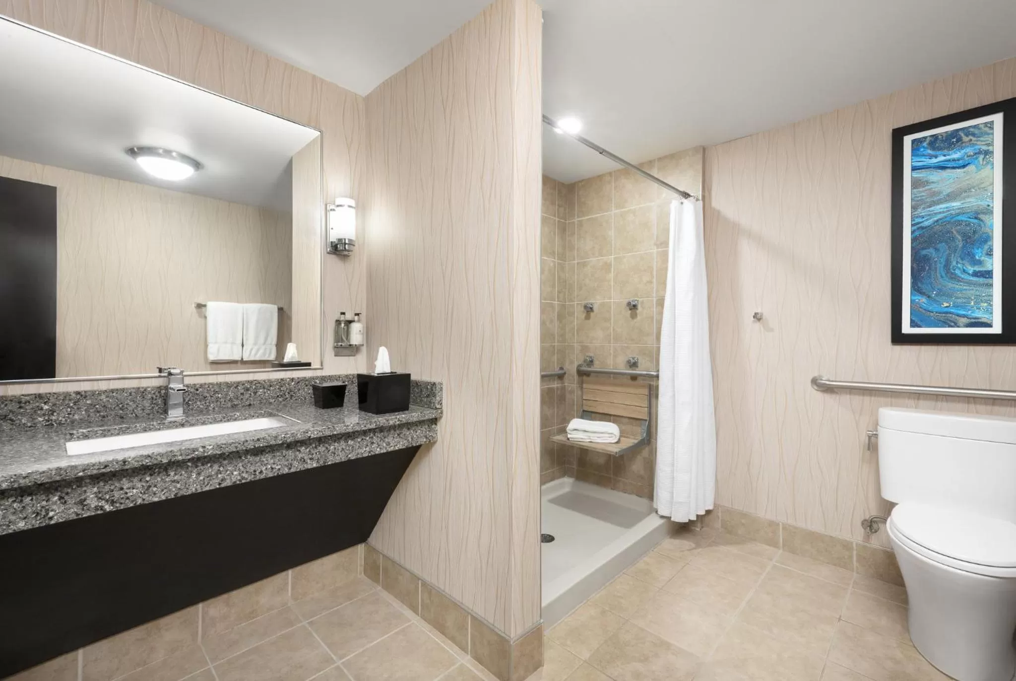 Bathroom in voco The Tiger Hotel, Columbia, MO by IHG