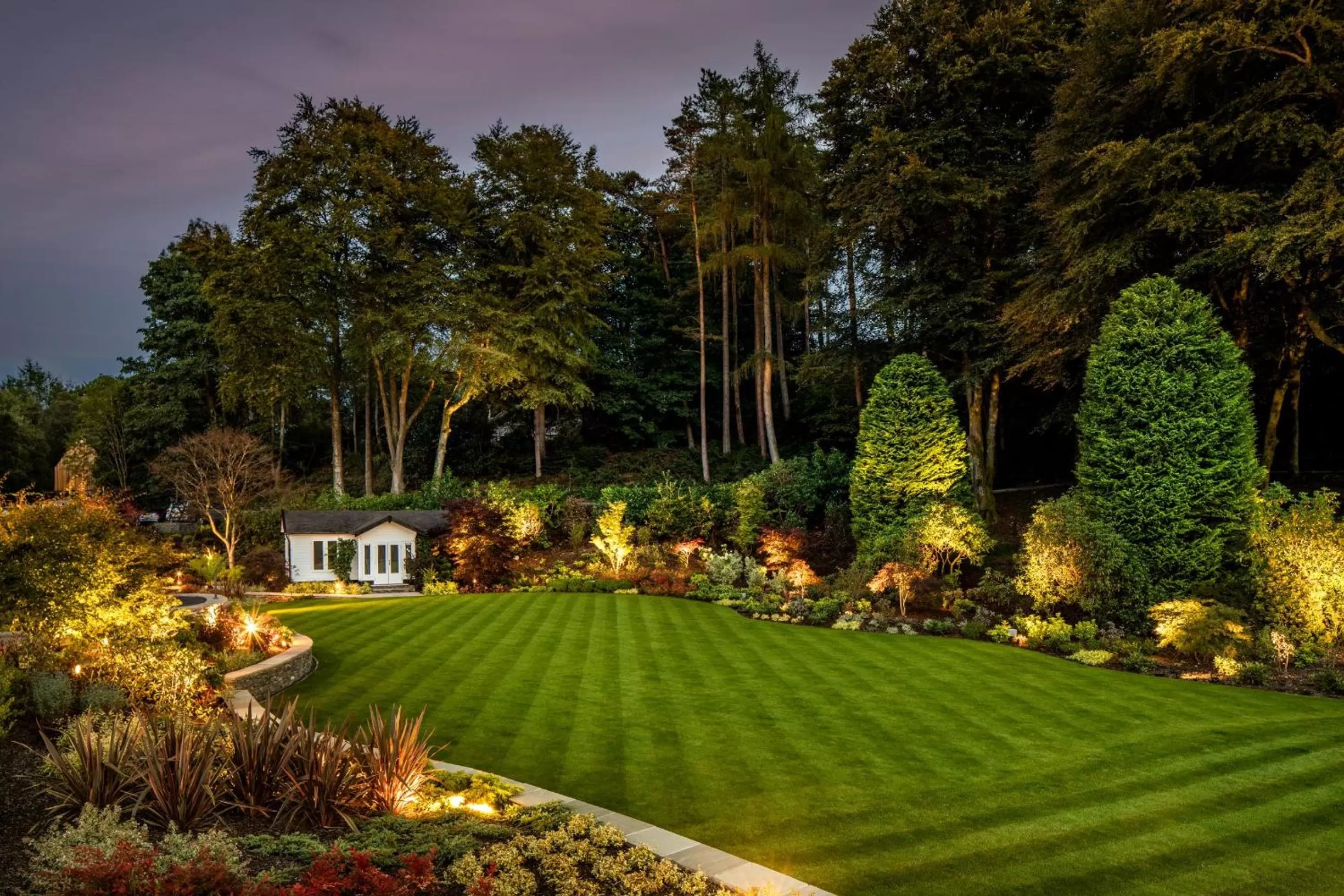Garden in Linthwaite House Hotel