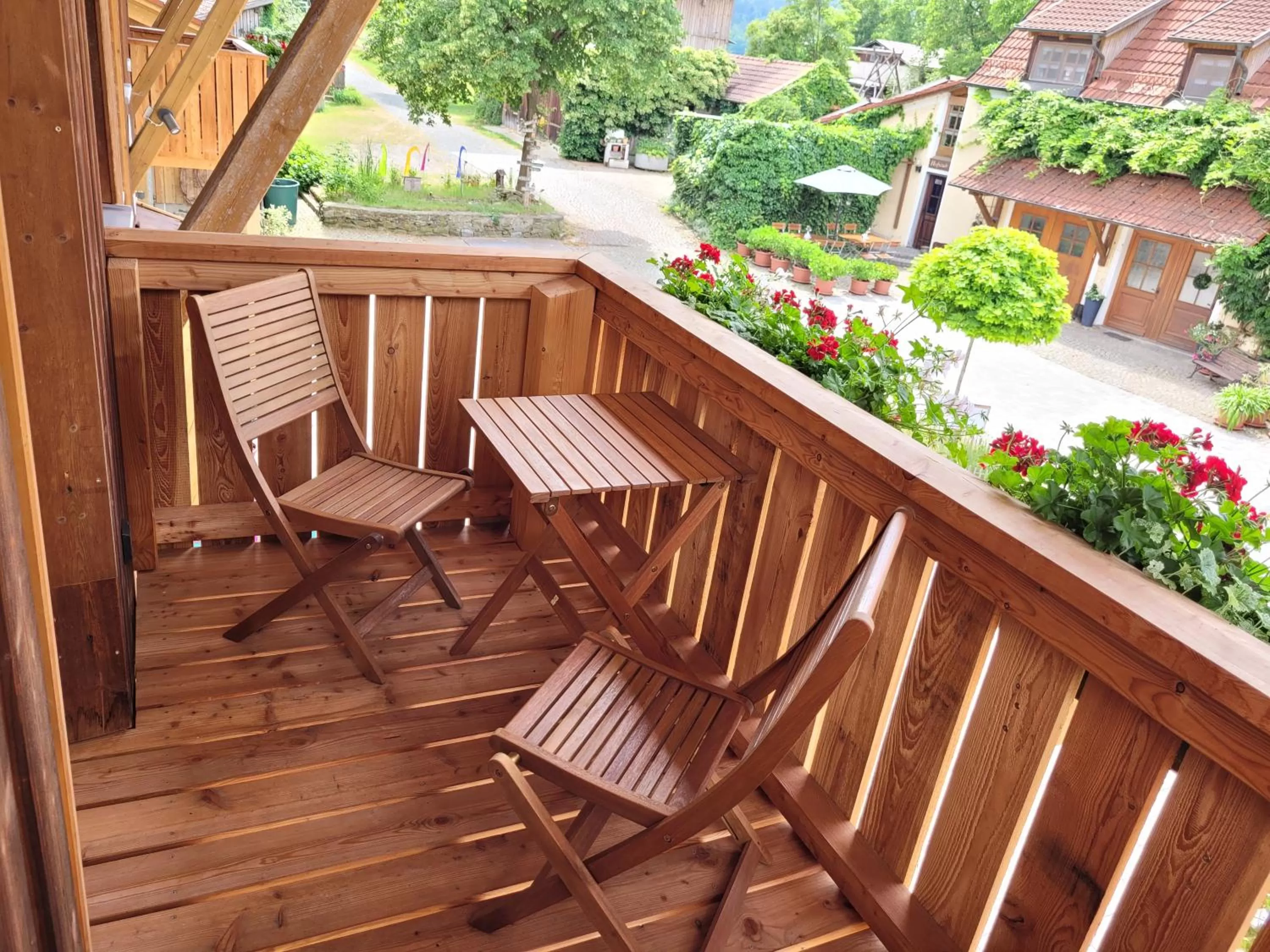 Balcony/Terrace in Landhotel Großeiberhof