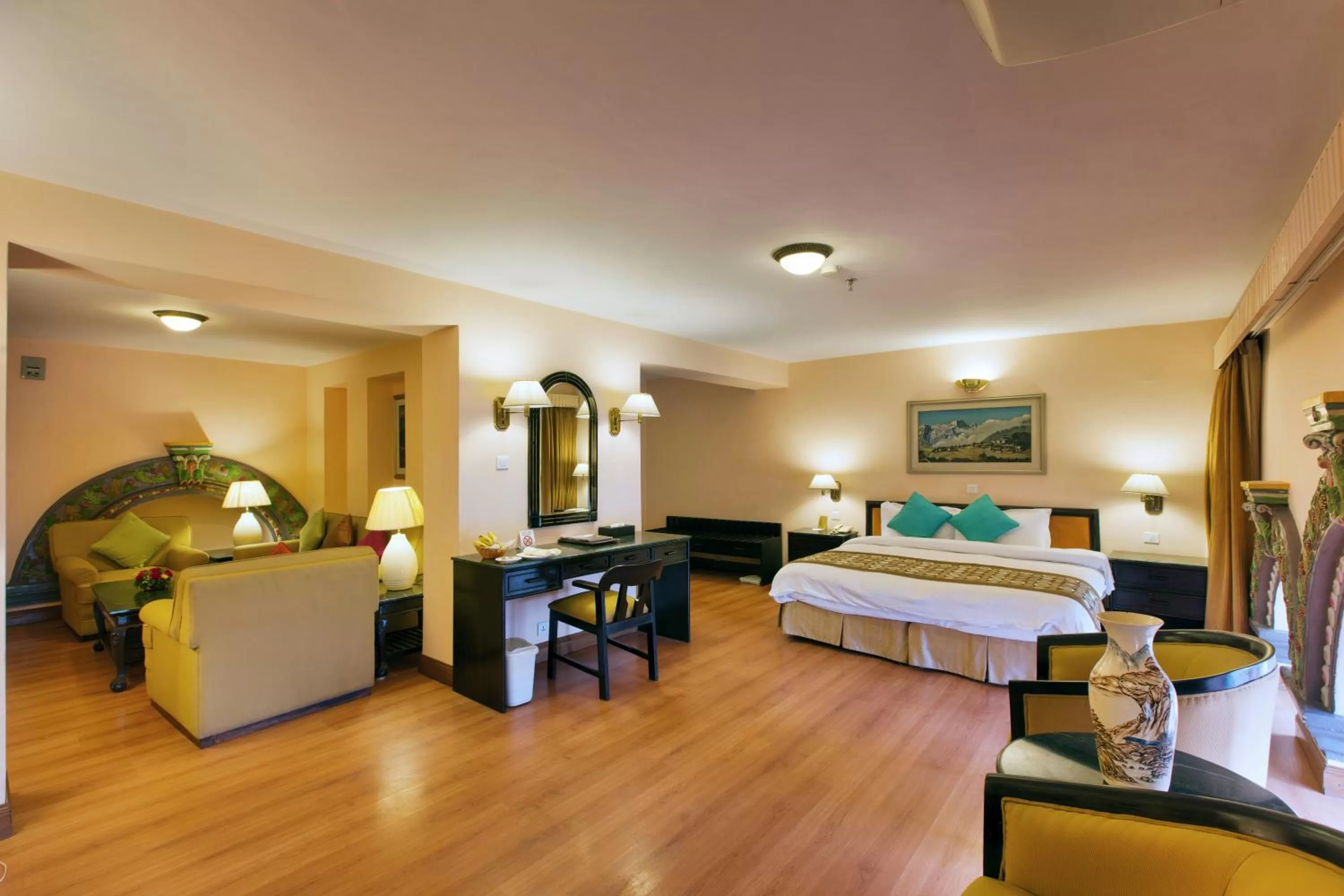 Photo of the whole room, Bed in Hotel Shanker-Palatial Heritage Kathmandu