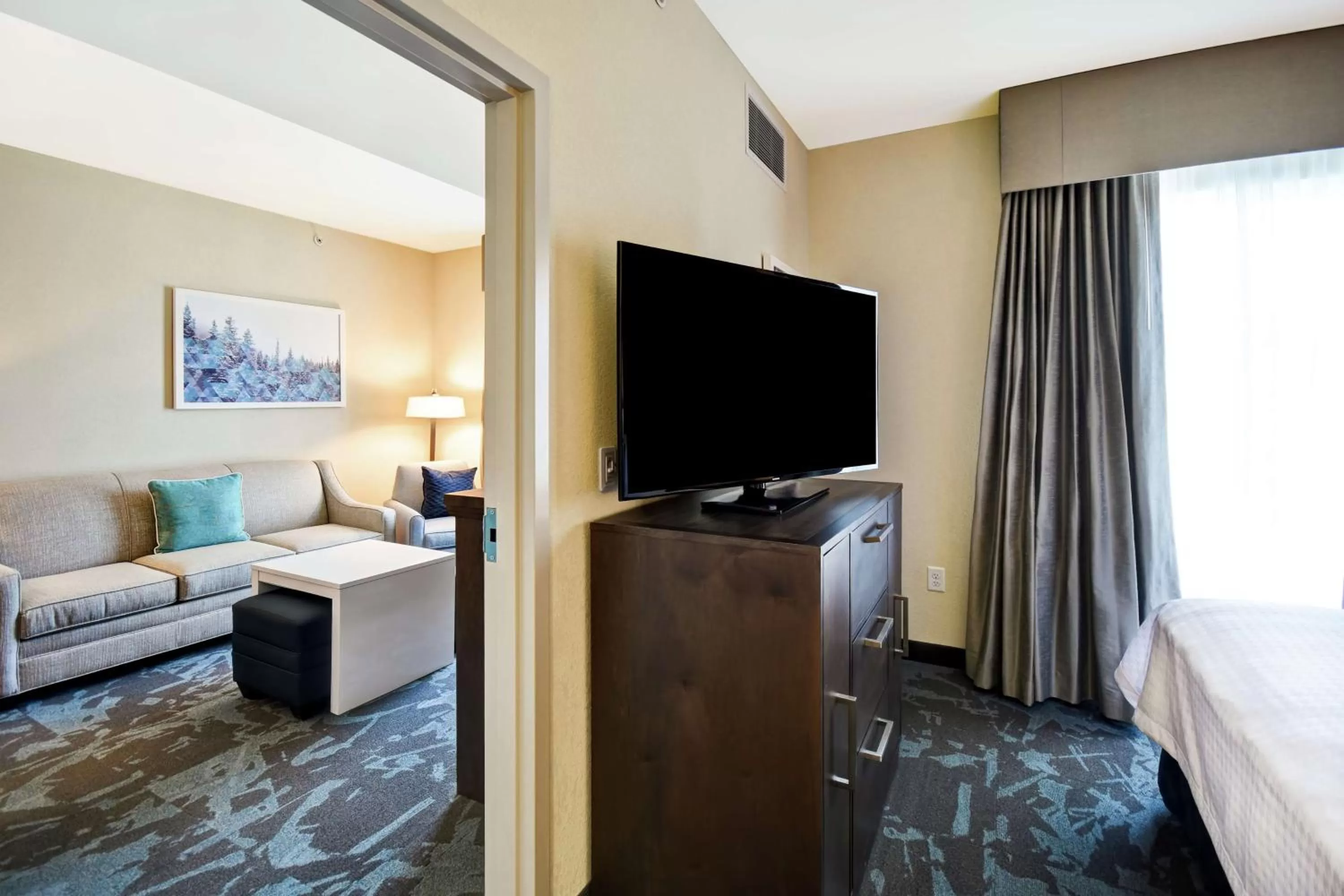 Bedroom, Bed in Homewood Suites By Hilton Salt Lake City Airport