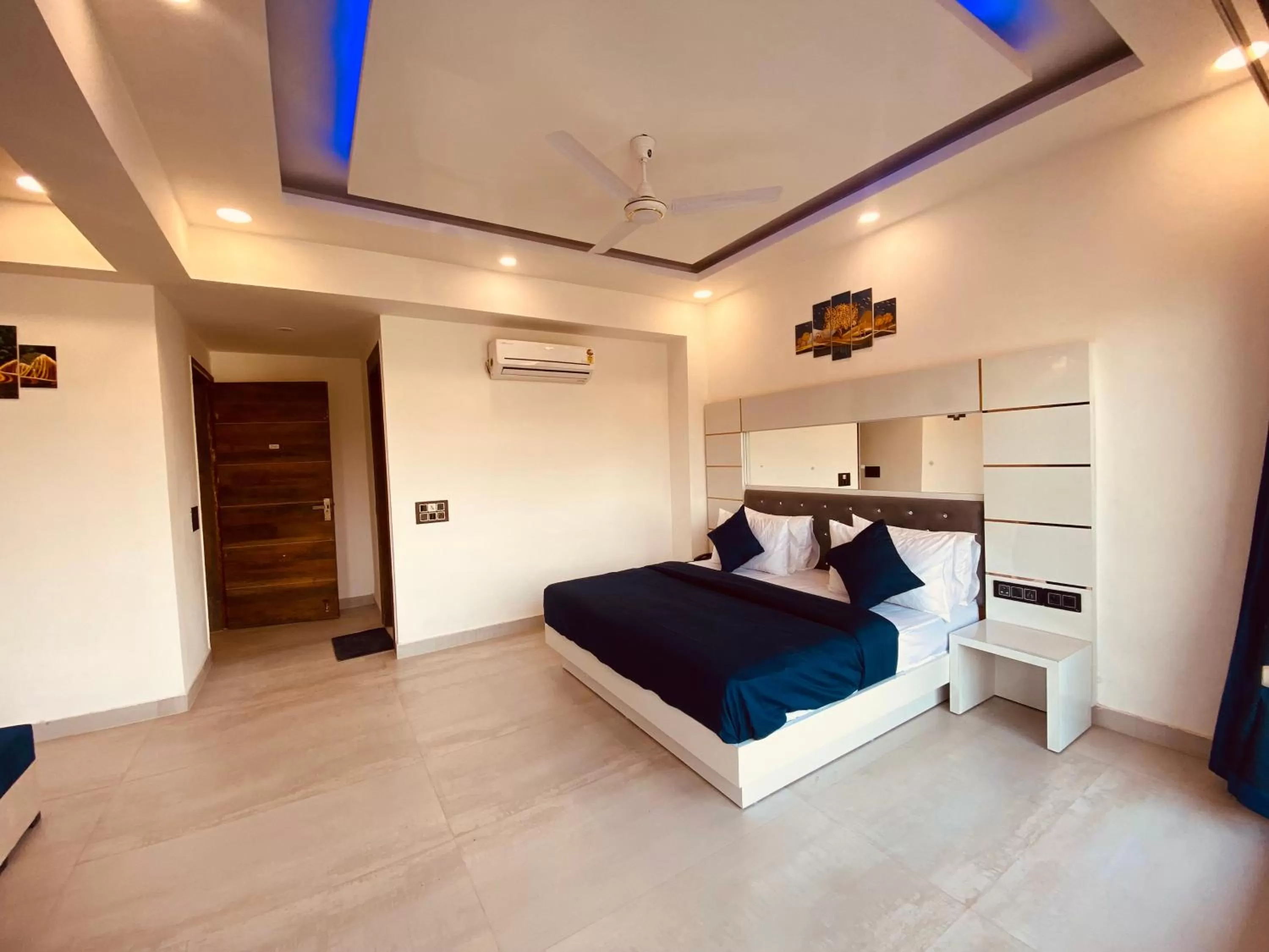 Bedroom, Bed in The Metro Stay By F9 Hotels-Near Sector 18 Metro Station Noida