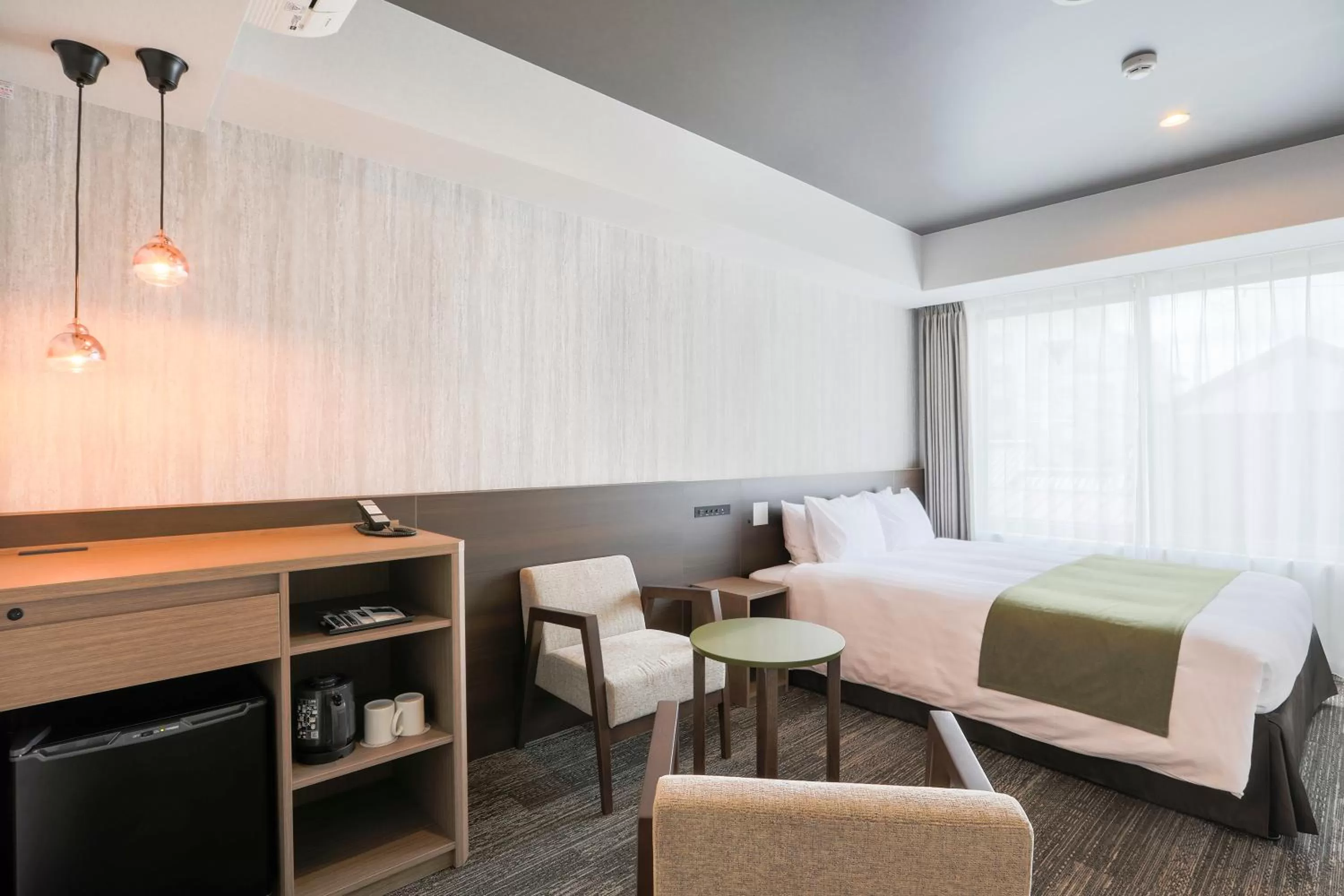 Photo of the whole room, Bed in KOKO HOTEL Kyoto Sanjo - formerly Hotel Wing International Premium Kyoto Sanjo