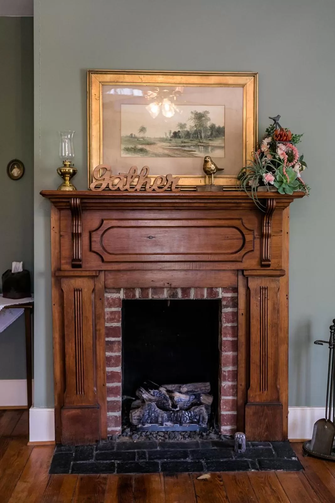Decorative detail, TV/Entertainment Center in The Babcock House